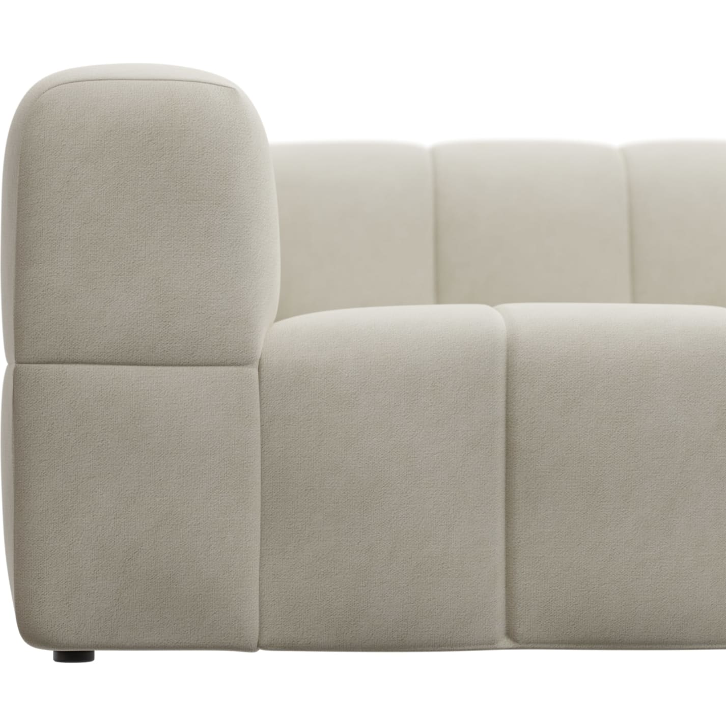 Lucello Muse Flax Modular Sofa - 4 Piece color Muse Flax