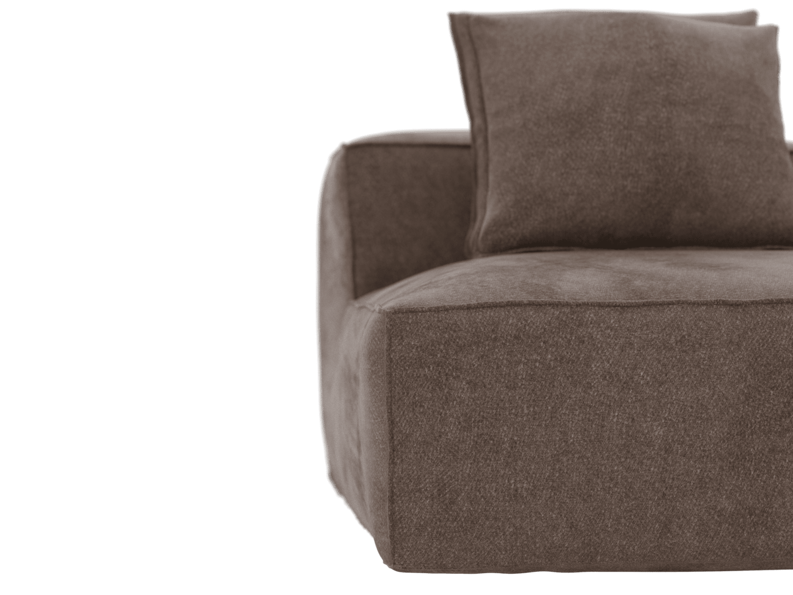 Riley Muse Mink Terminal Right Sofa Module color Muse Mink