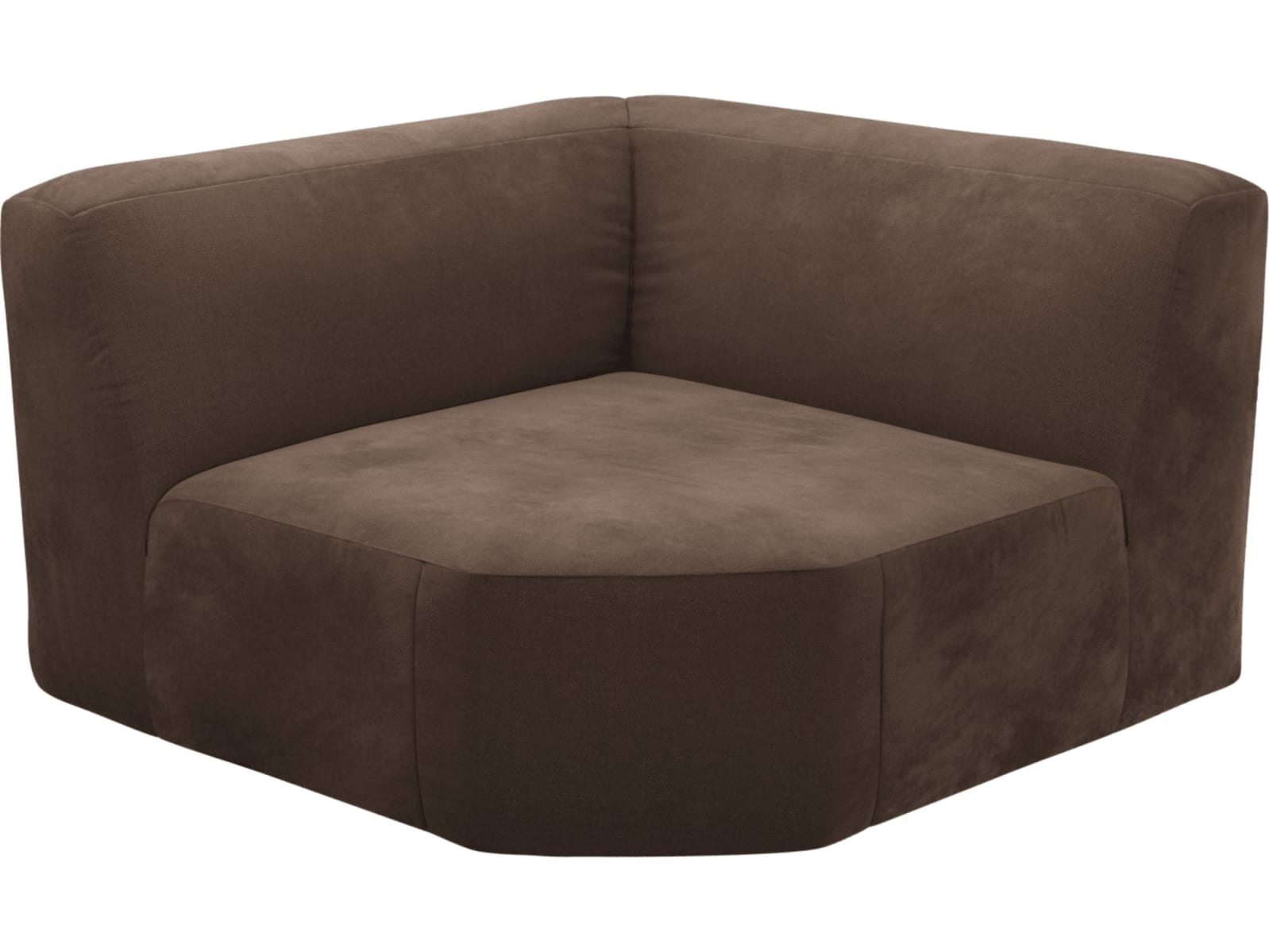 Copenhagen Muse Chocolate Wedge Corner Chair Sofa Module color Muse Chocolate