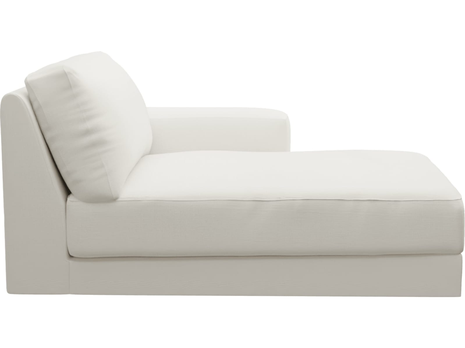 Monica Tribute Shell Right Arm Facing Chaise Module color Tribute Shell