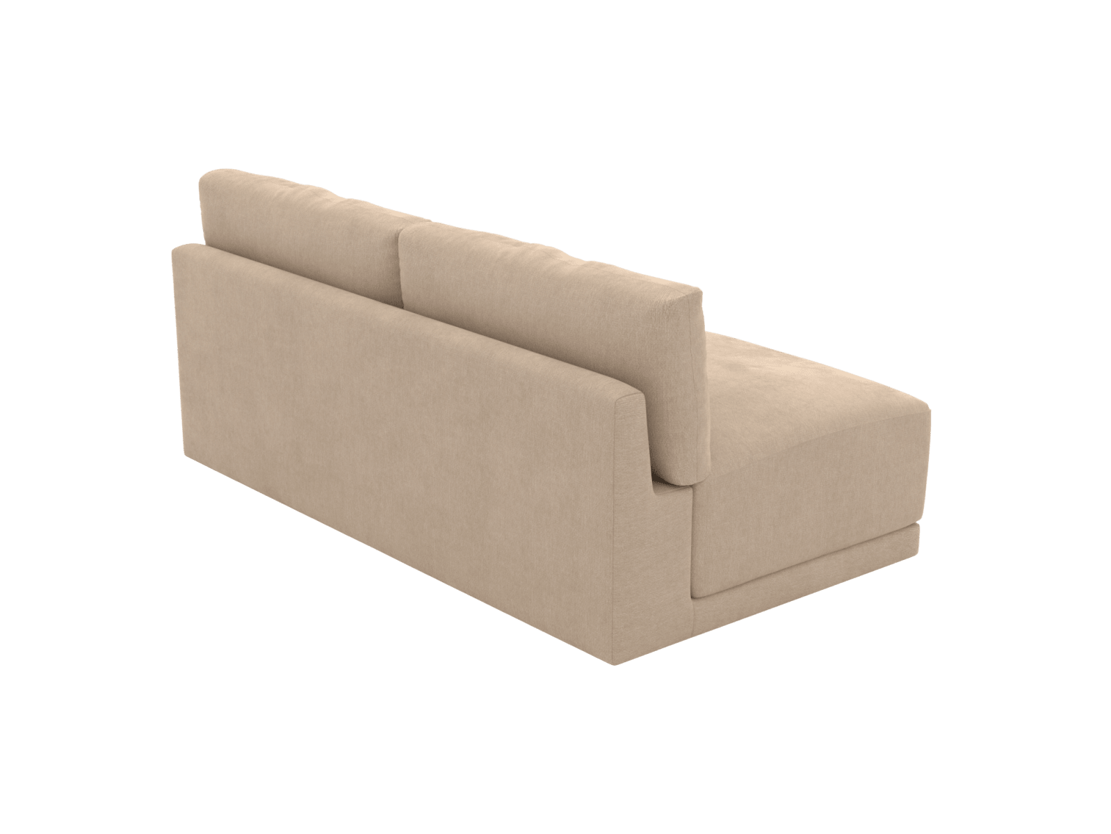 Haven Muse Driftwood 2 Seater Armless Sofa Module color Muse Driftwood