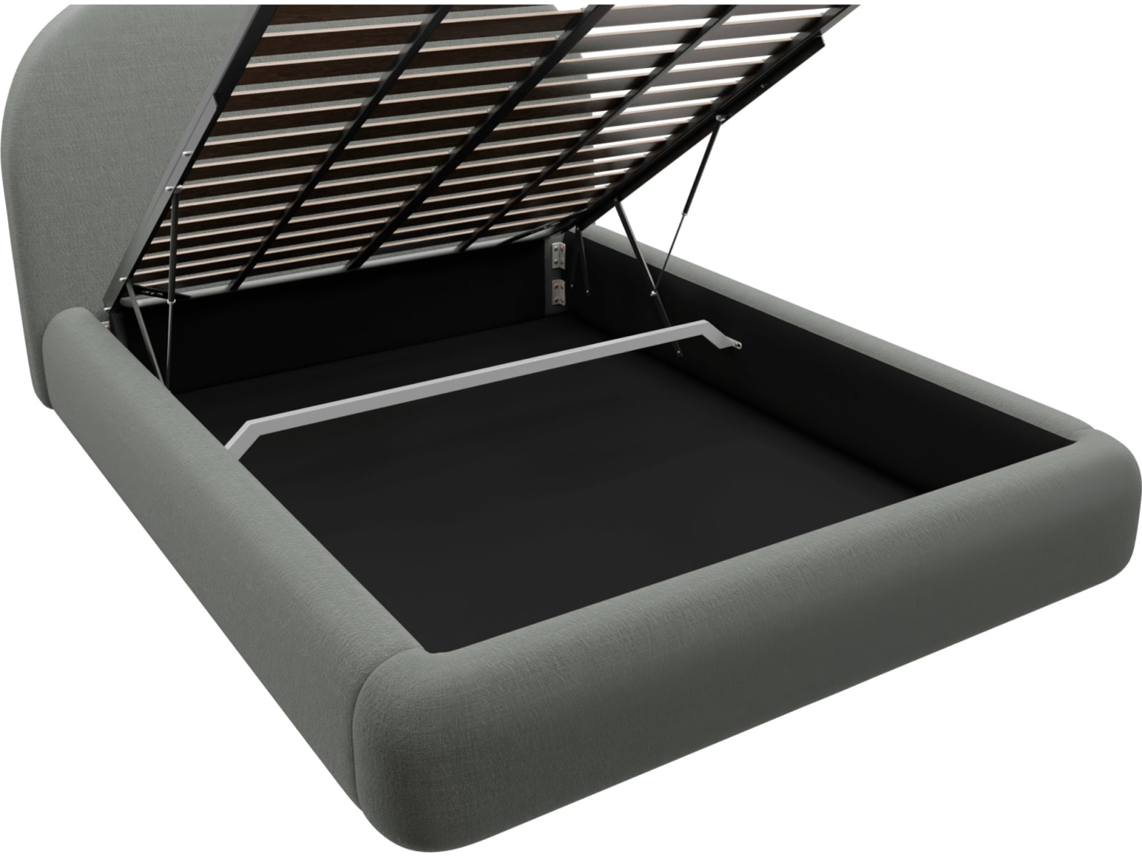 Capri Gas Lift Bed Tribute Storm color Tribute Storm