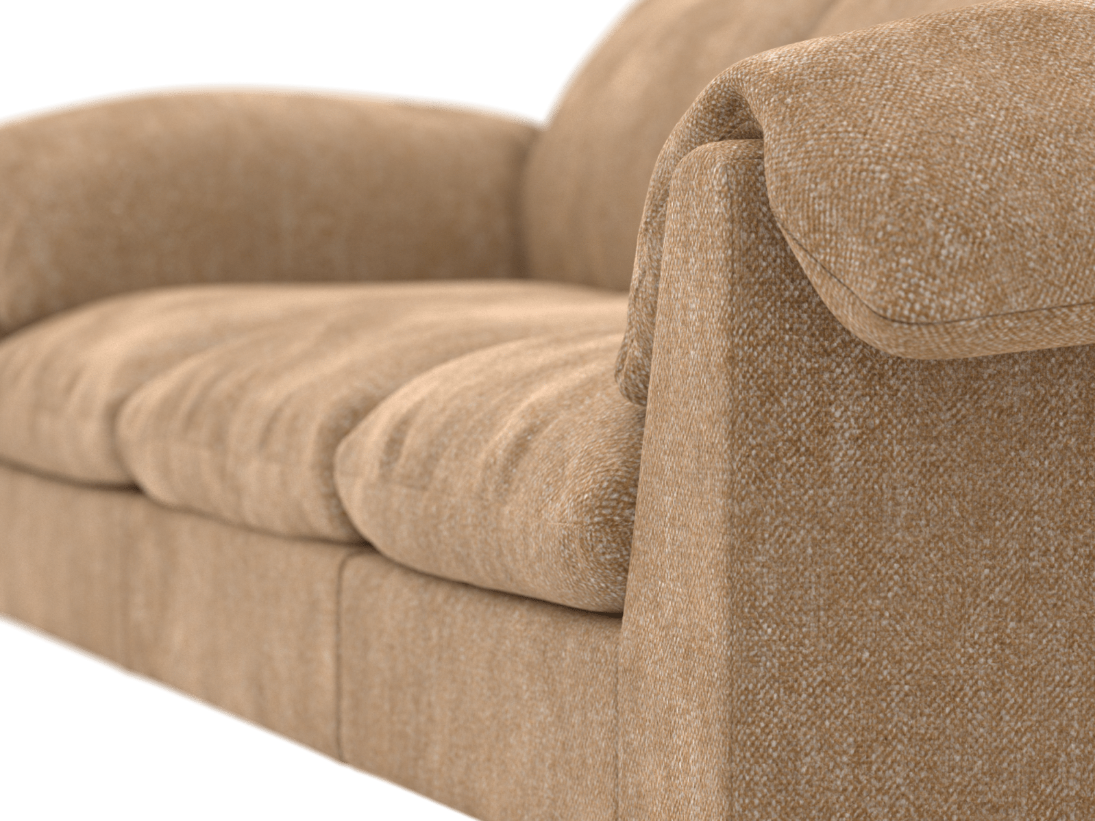Ludlow Avon Honey Sofa - 3 Seater color Avon Honey