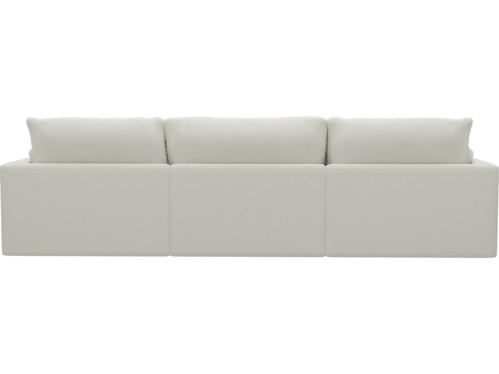 Willow Tribute Shell Chaise Sofa - 3 Seater color Tribute Shell