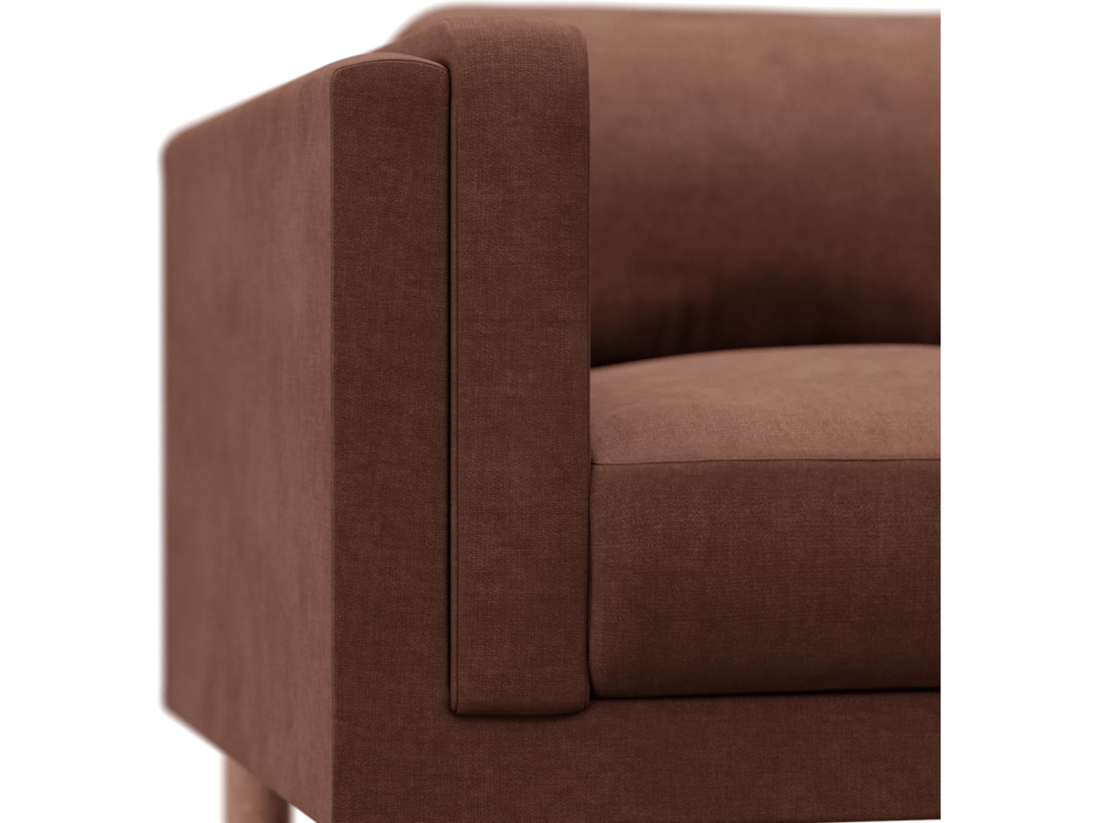 Hayes Muse Rust Sofa - 2 Seater color Muse Rust