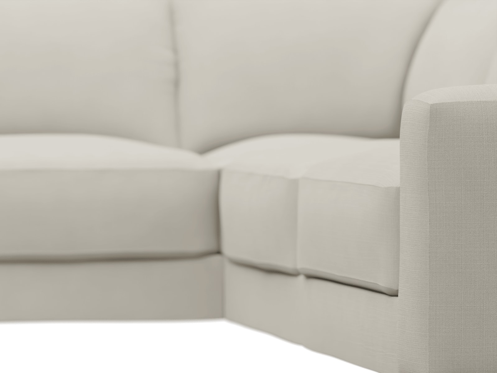 Monica Toorak Pearl Corner Sofa - 5 Seater color Toorak Pearl