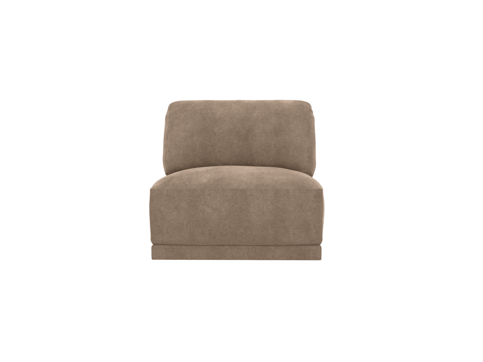 Emily Armless Chair Module Tribute Walnut color Tribute Walnut
