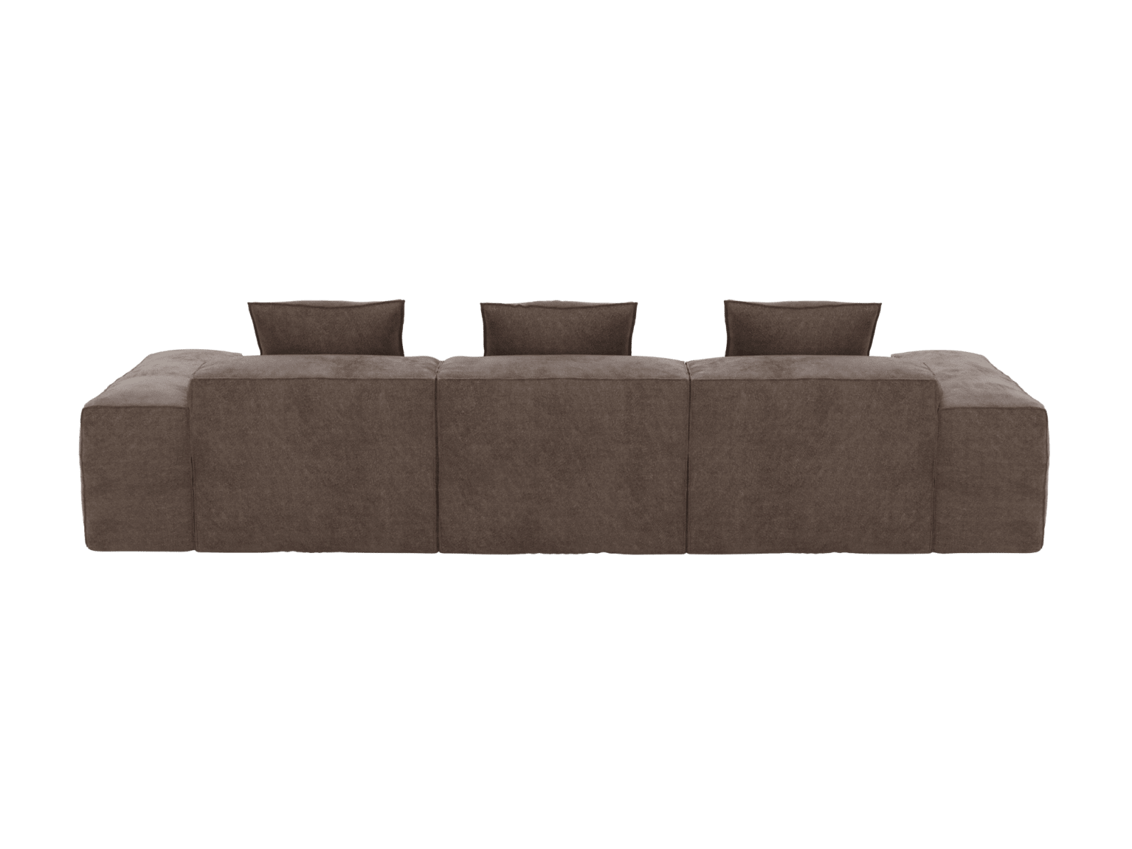 Riley Muse Mink 3 Seater Modular Chaise Sofa color Muse Mink
