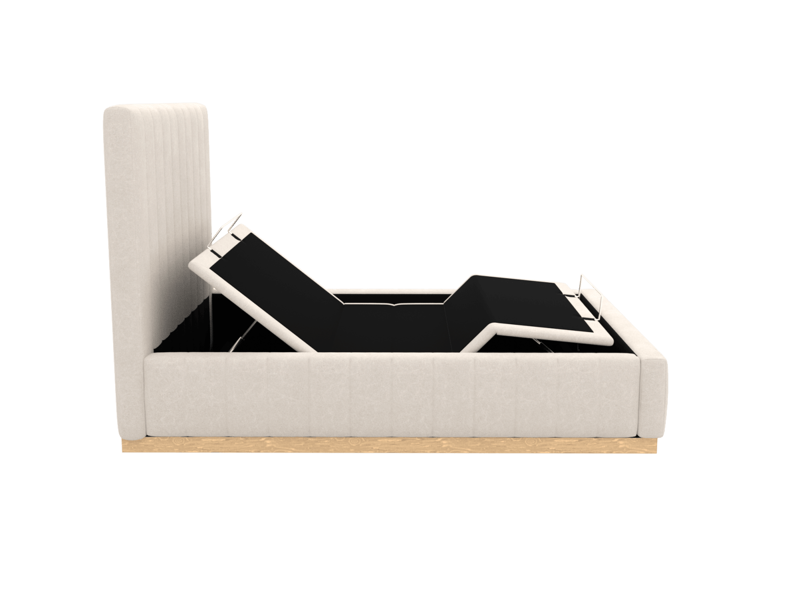 Brentwood Adjustable Bed View Cream color View Cream