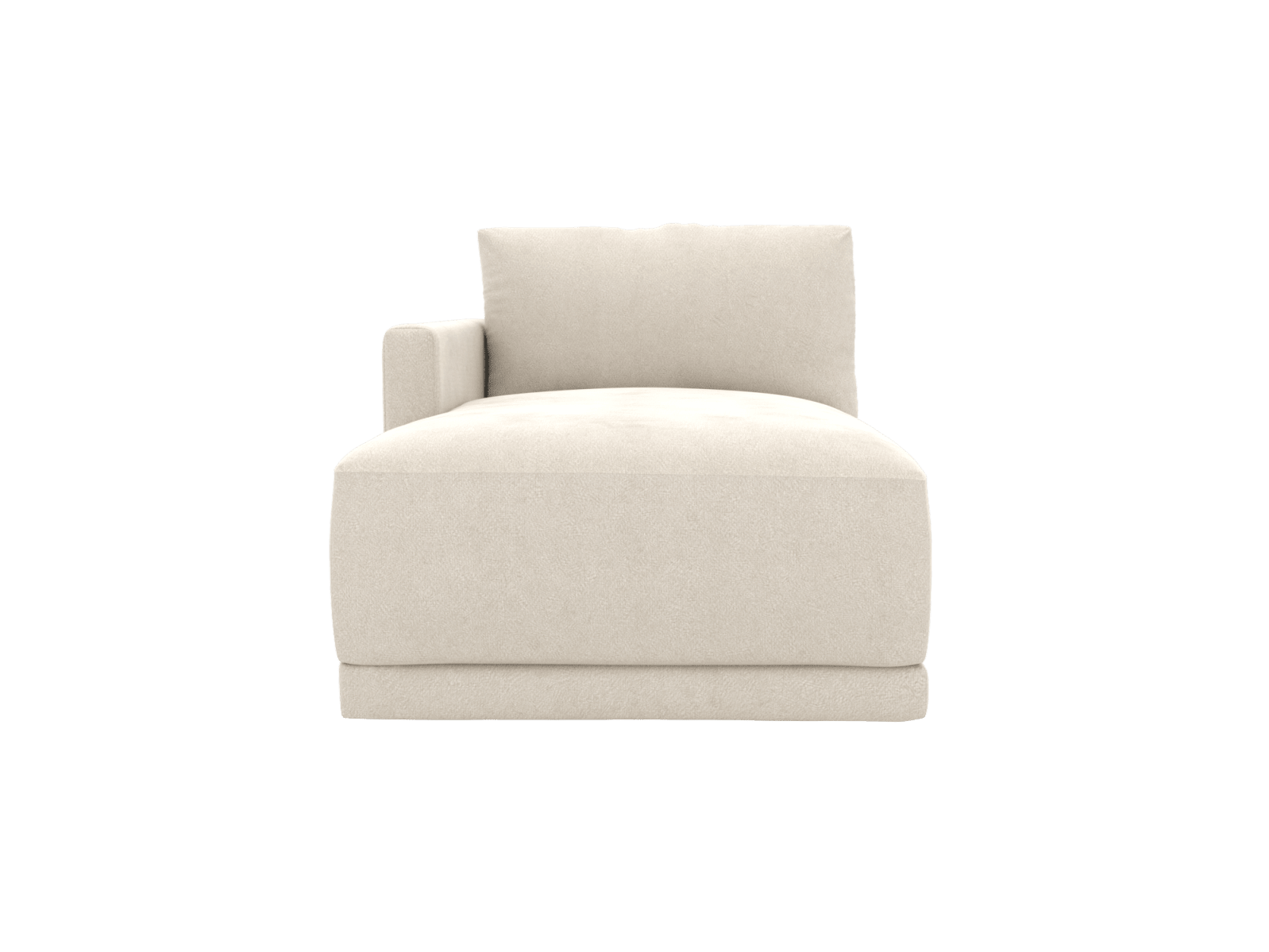 Haven Muse Flax Left Arm Facing Chaise Sofa Module color Muse Flax