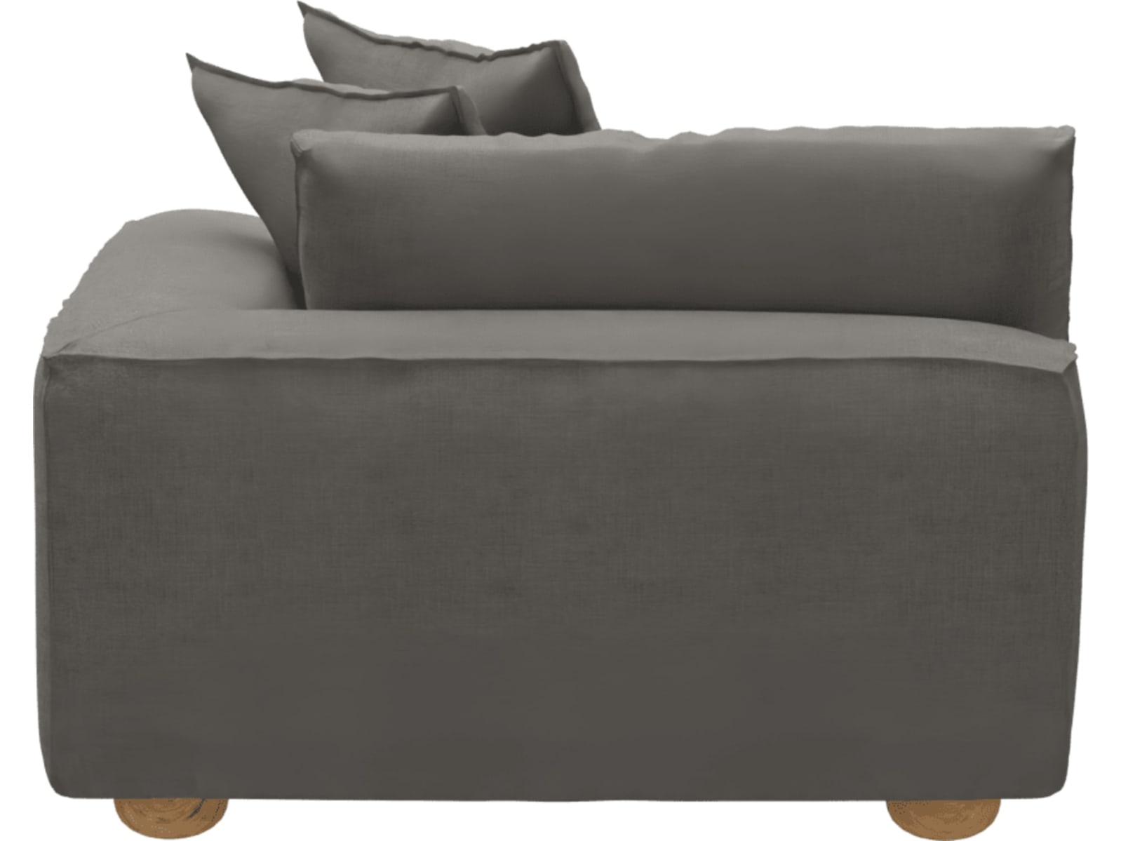 Tully Isla Soft Grey Right Arm Facing Chair Module color Isla Soft Grey