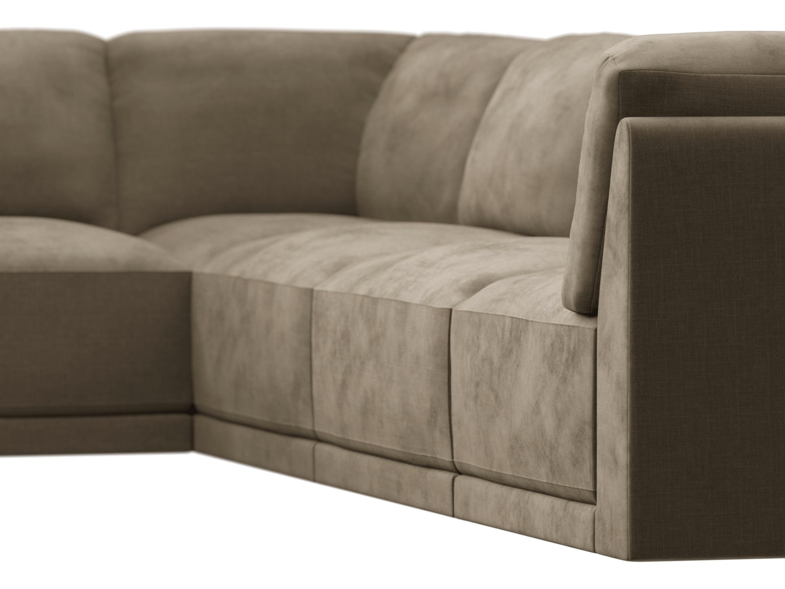 Emily Modular Sofa Tribute Walnut - 6 Piece color Tribute Walnut