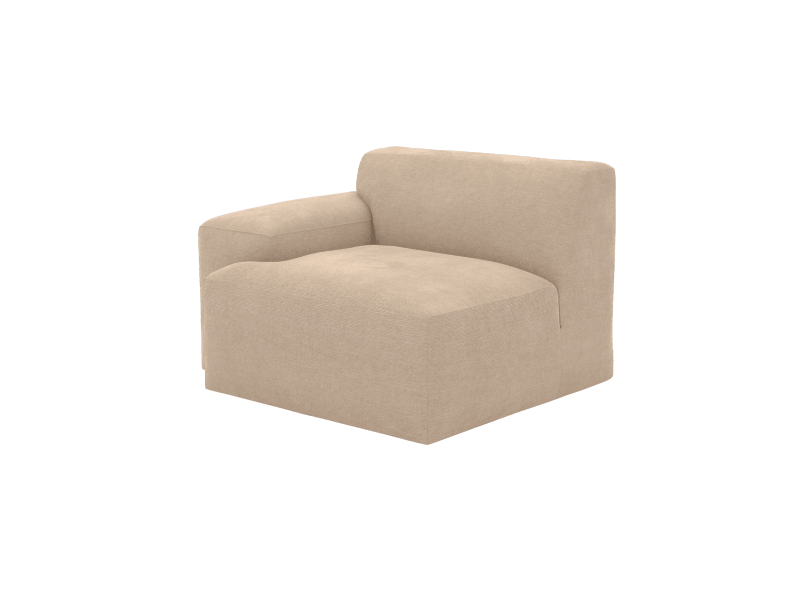 Copenhagen Muse Driftwood Left Arm Facing Sofa Module color Muse Driftwood
