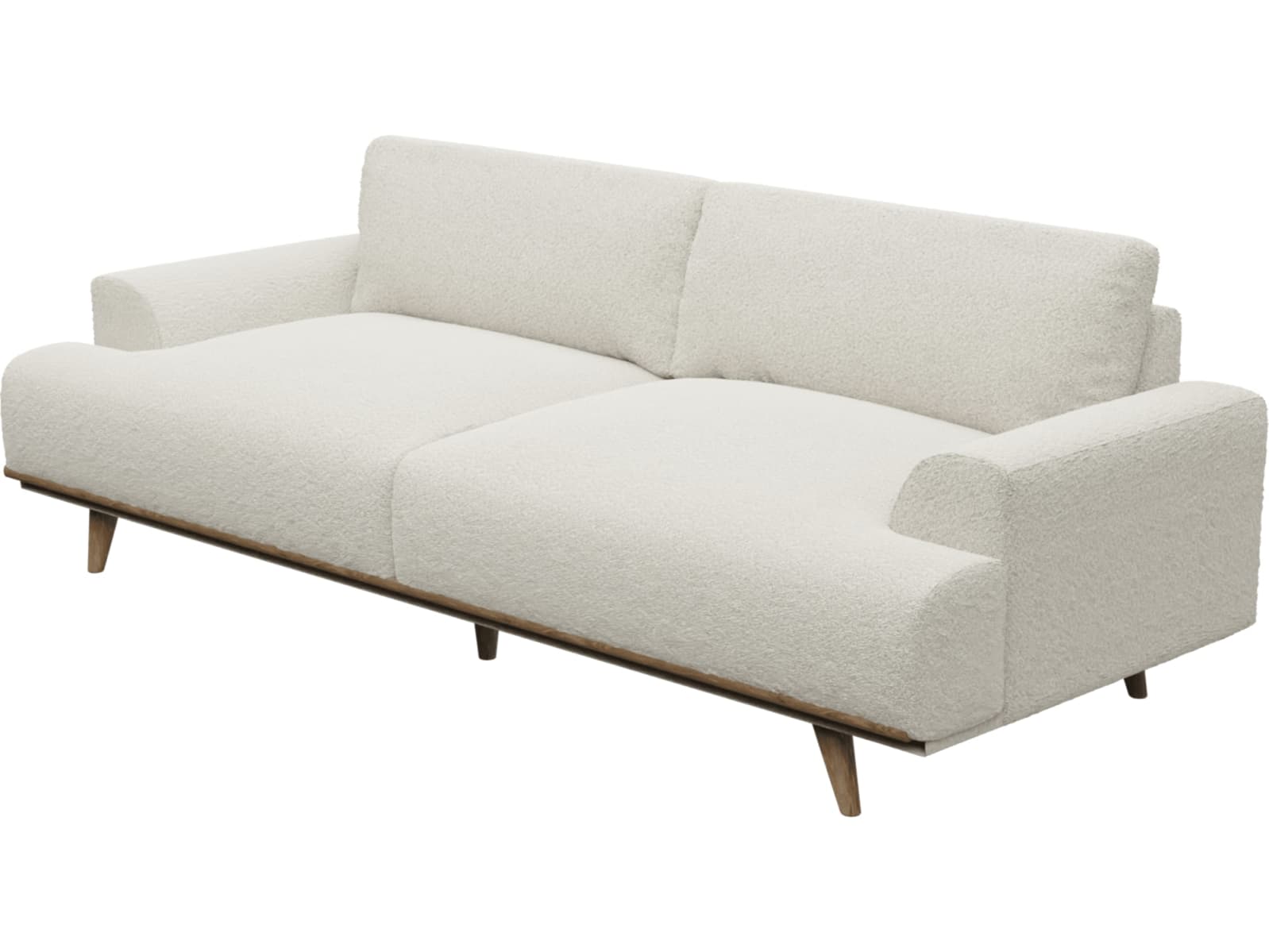 Dane Boucle Ivory Sofa - 3 Seater color Boucle Ivory