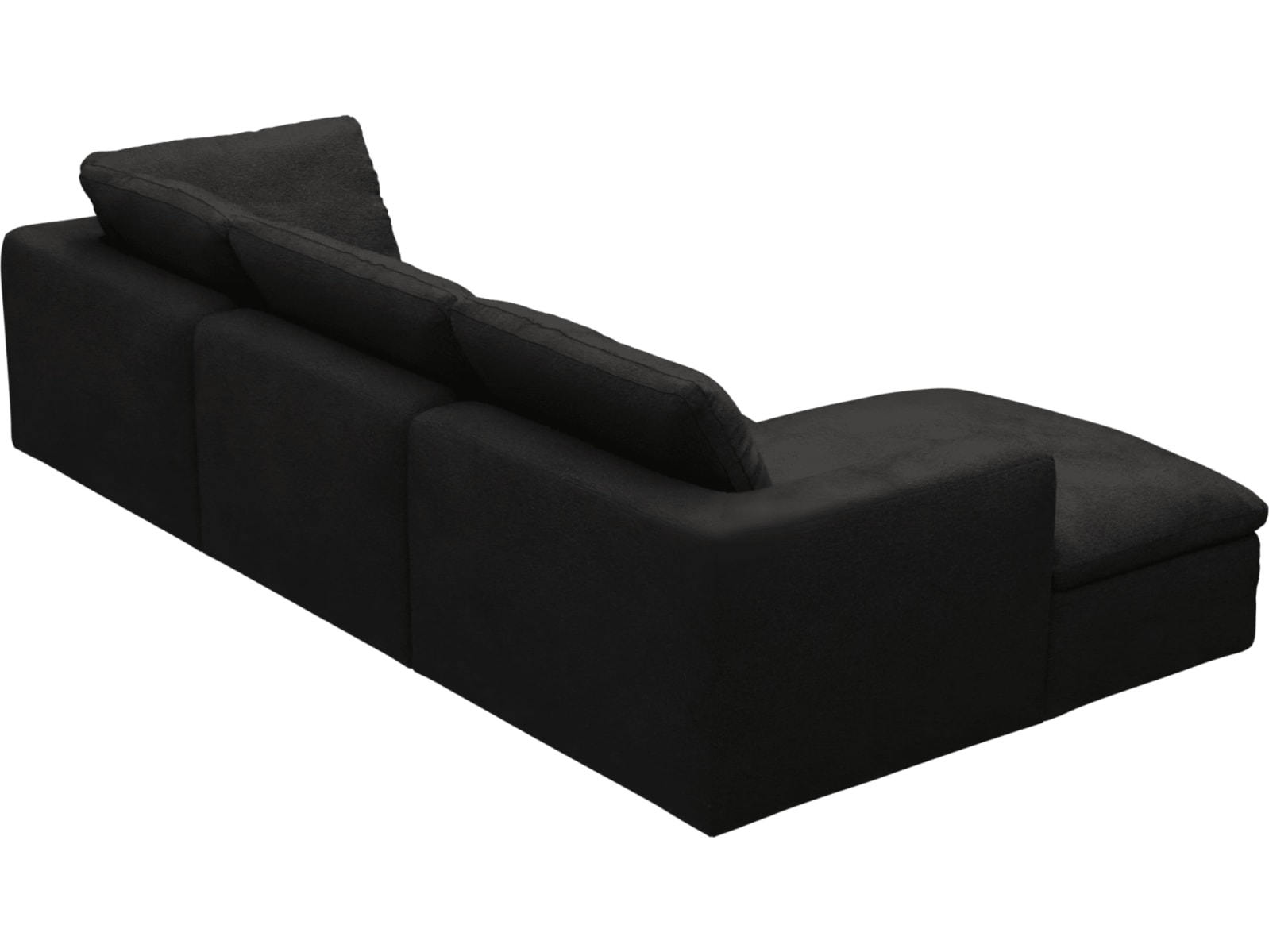 Cloud Deep California Charcoal Modular Sofa - 3 Seater Chaise color California Charcoal