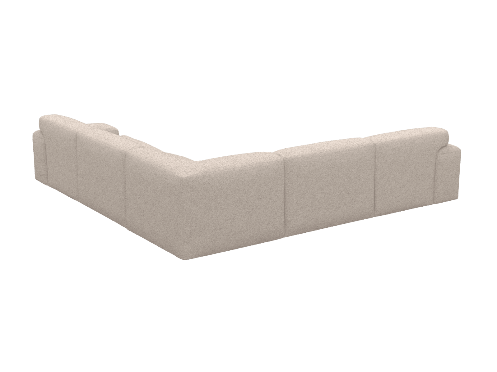 Copenhagen Boucle Pumice Corner Sofa - 5 Seater color Boucle Pumice