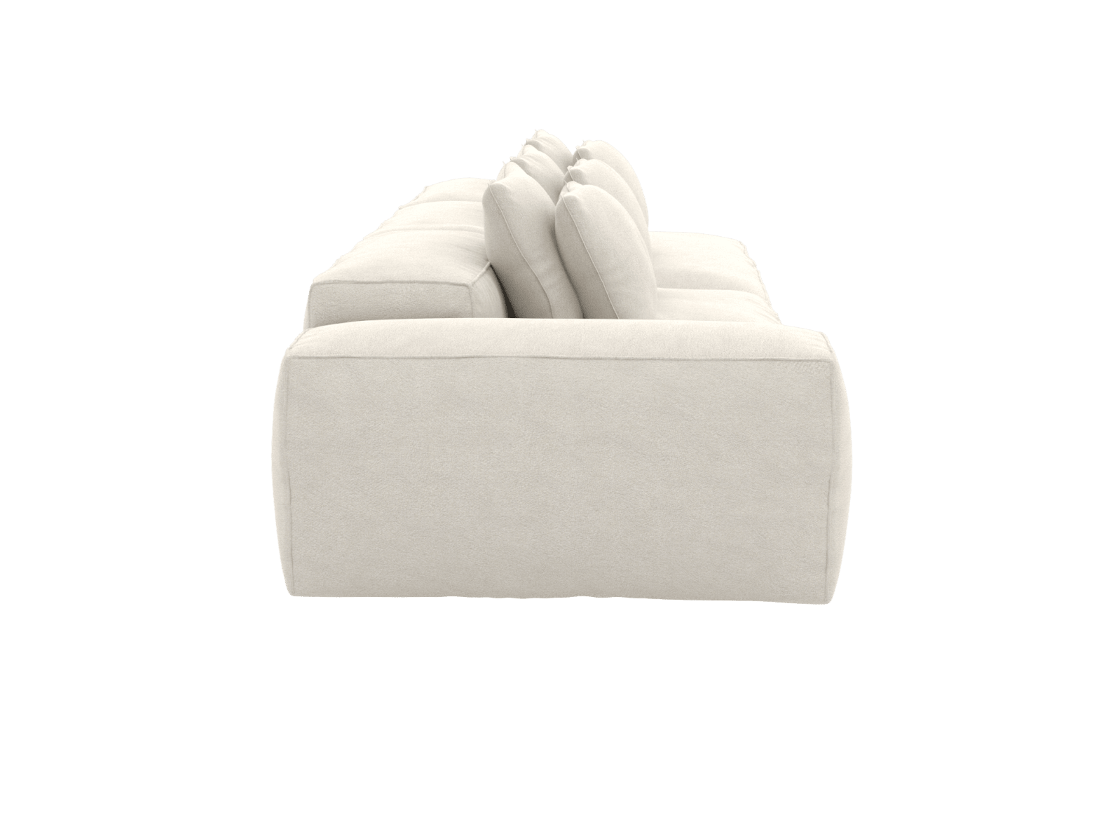 Riley California Ivory 4 Seater Terminal Right Modular Sofa color California Ivory