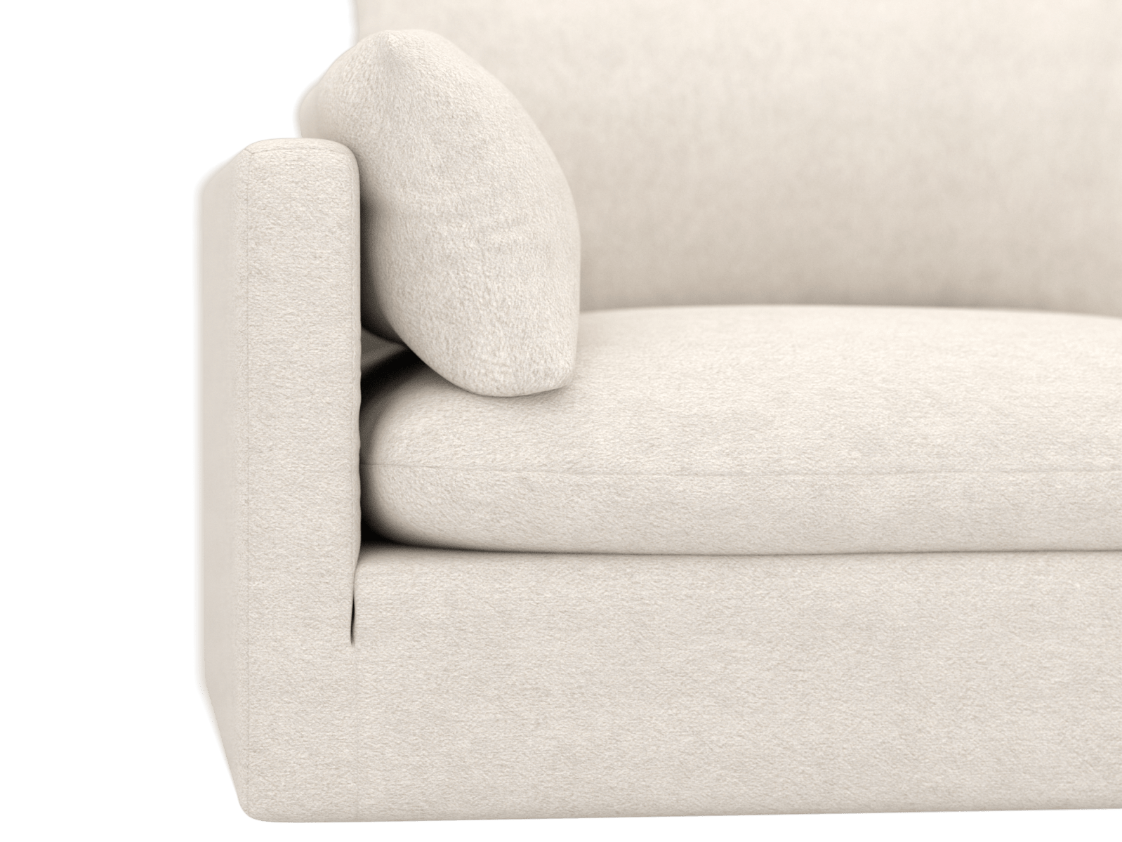 Willow Noa Fog Modular Sofa - 3 Seater color Noa Fog