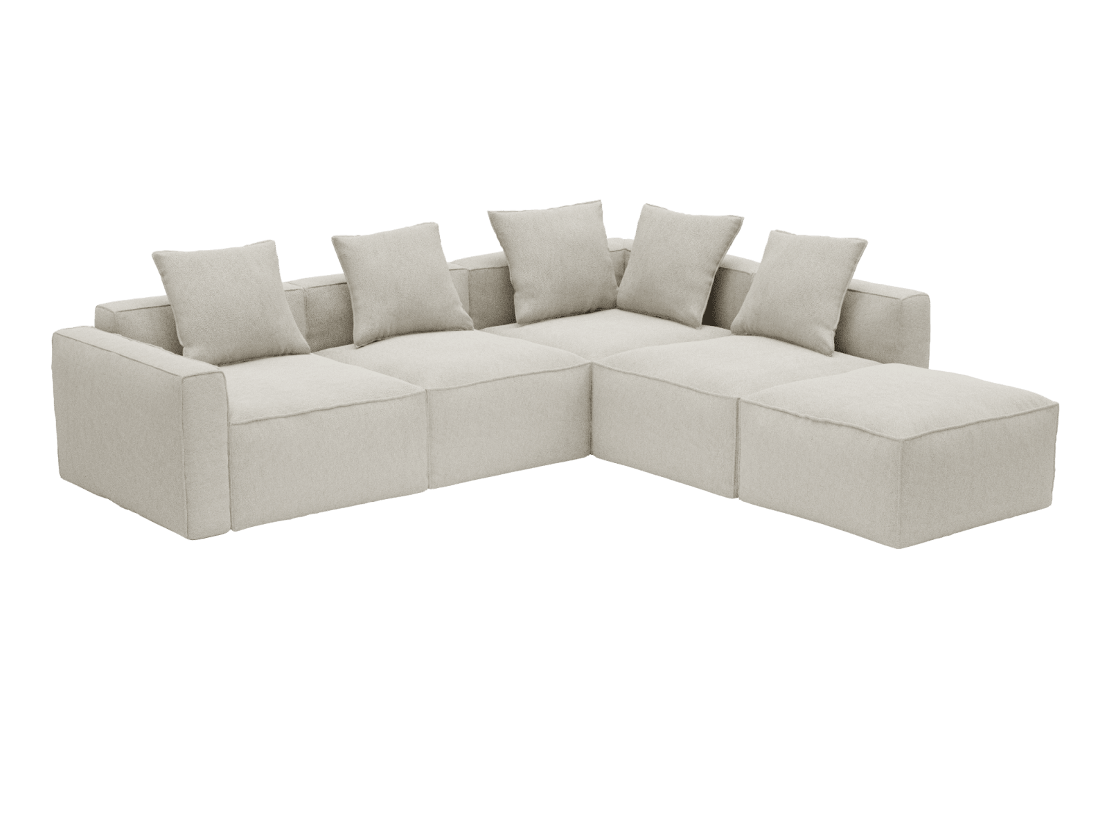 Riley Apt Noa Desert Sofa - 5 Seater RAF Terminal color Noa Desert