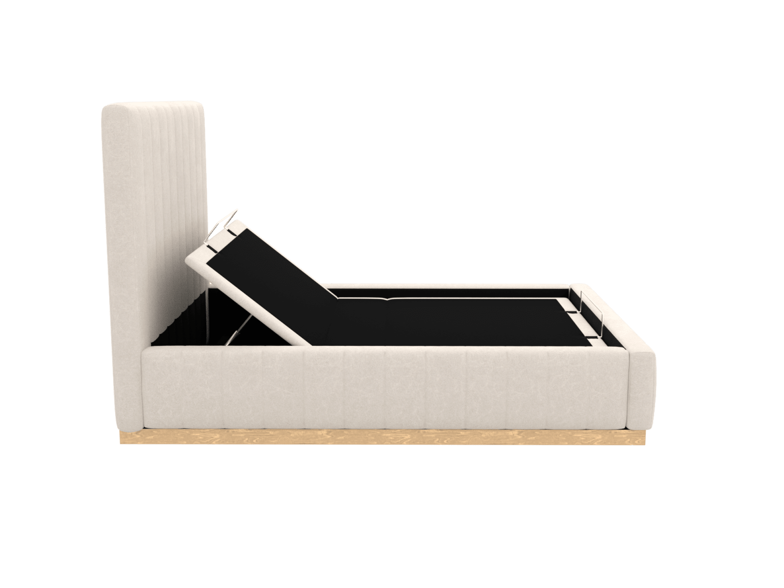 Brentwood Adjustable Bed View Cream color View Cream