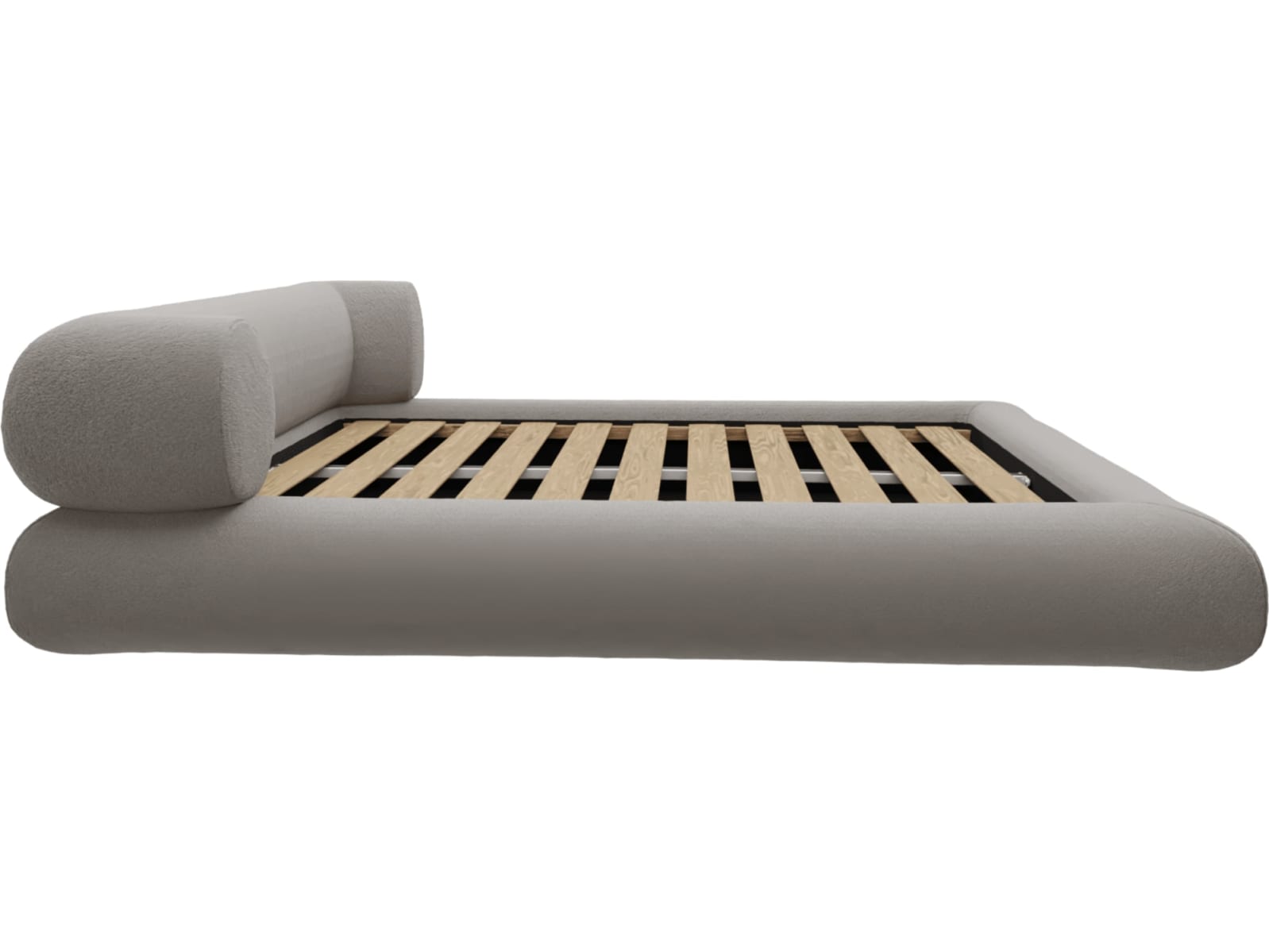 Frankie Bed Boucle Pumice color Boucle Pumice