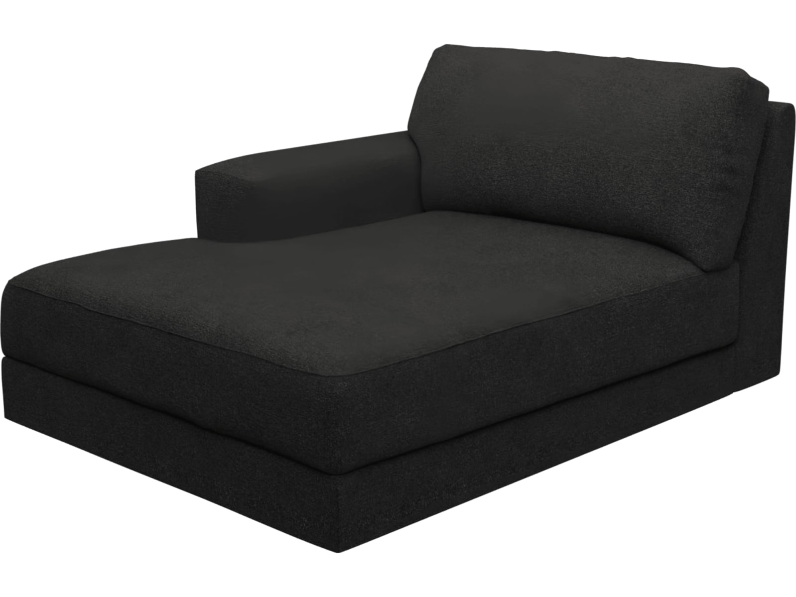 Monica California Charcoal Left Arm Facing Chaise Module color California Charcoal