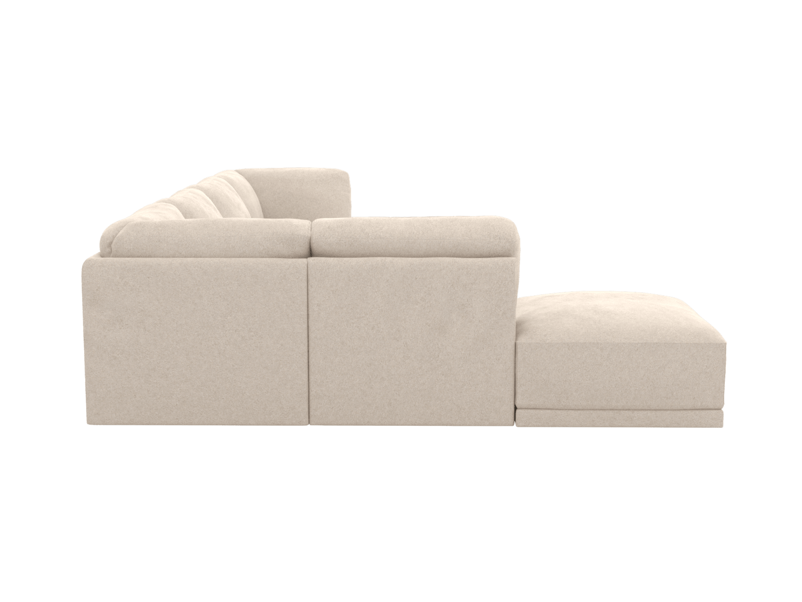 Emily Modular Sofa Avon Taupe - 6 Piece color Avon Taupe