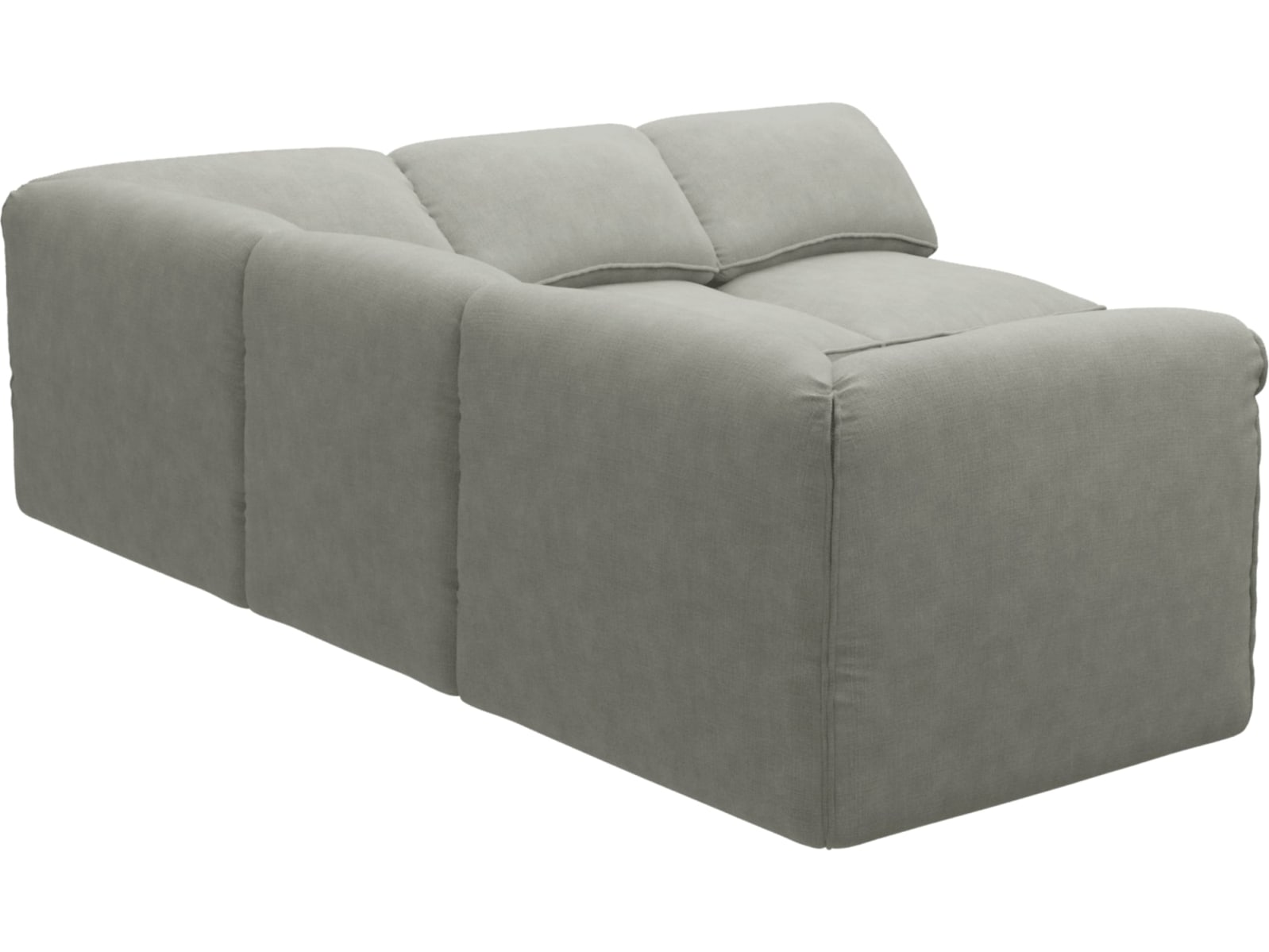 Kai Toorak Pebble Modular Sofa - 5 Seater color Toorak Pebble