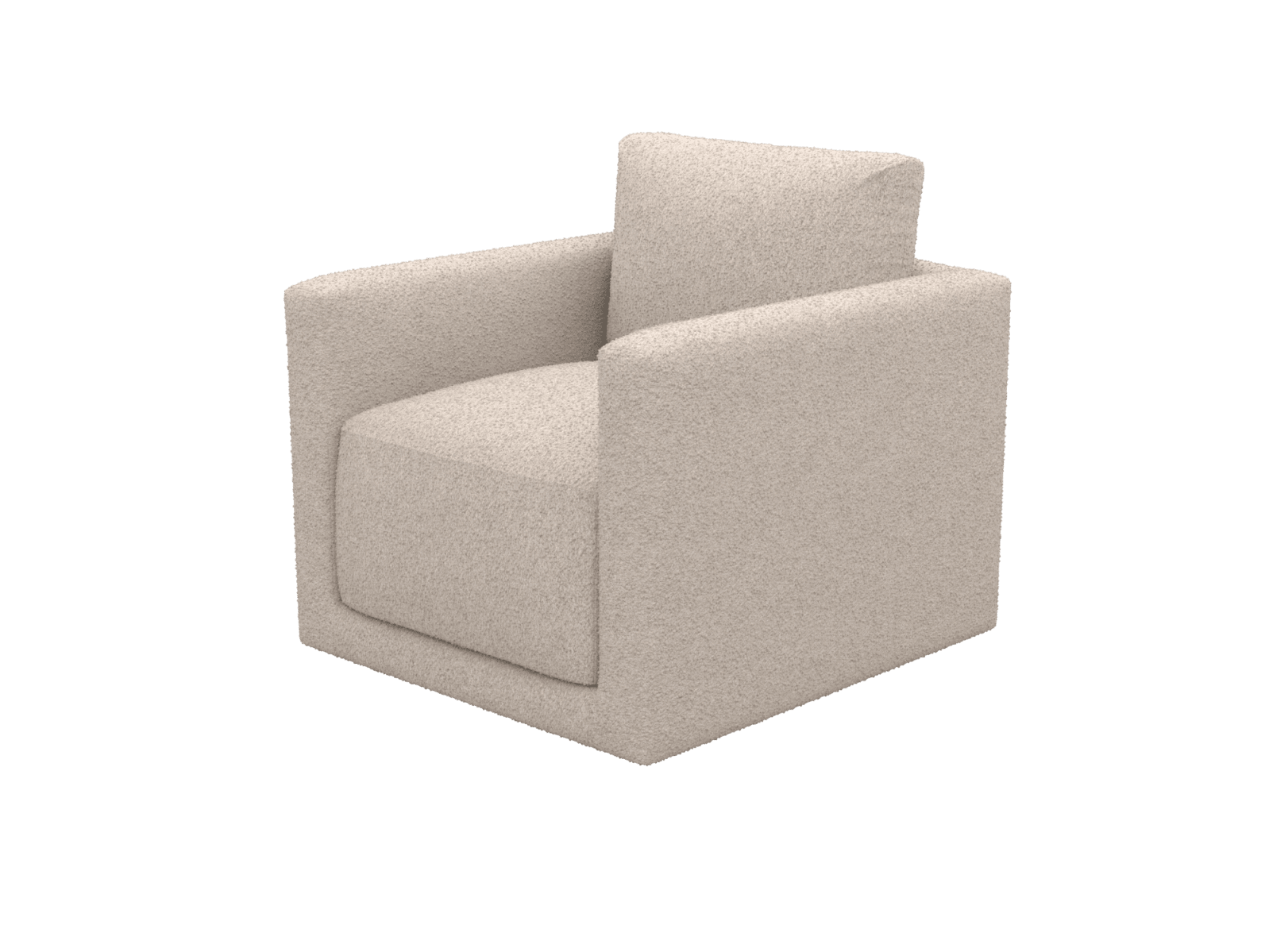 Haven Boucle Pumice Swivel Chair color Boucle Pumice