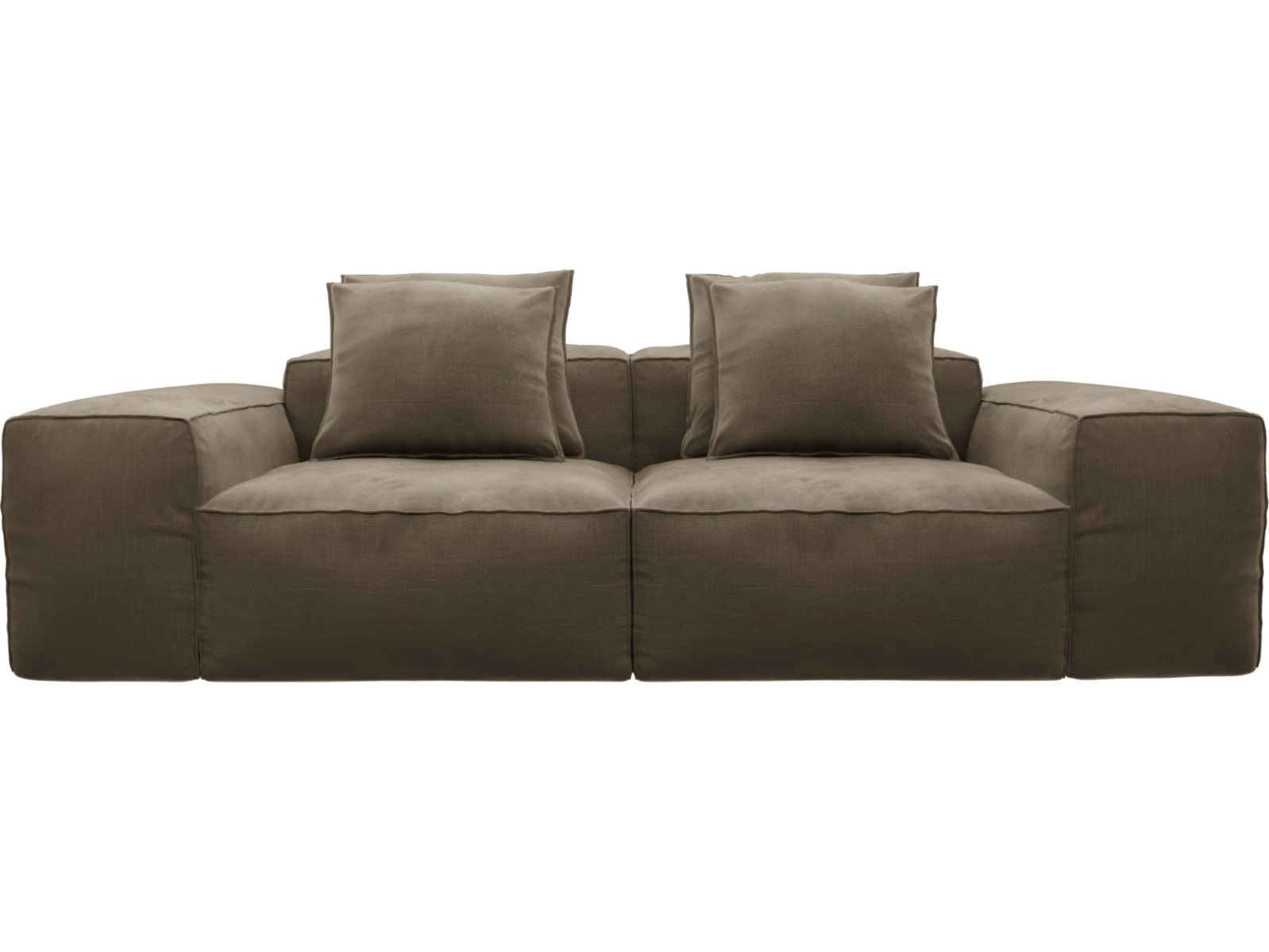 Riley Tribute Walnut Modular Sofa - 2 Seater color Tribute Walnut