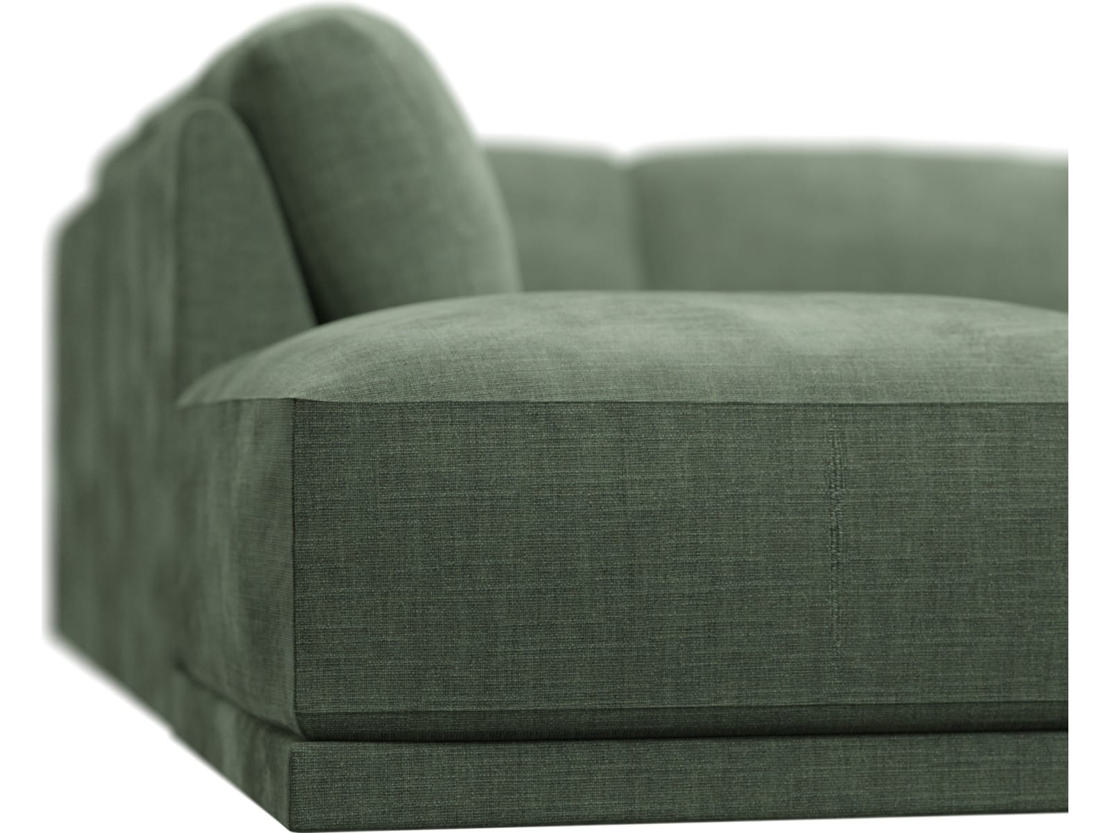 Emily Modular Sofa Tribute Dark Jade - 6 Piece color Tribute Dark Jade