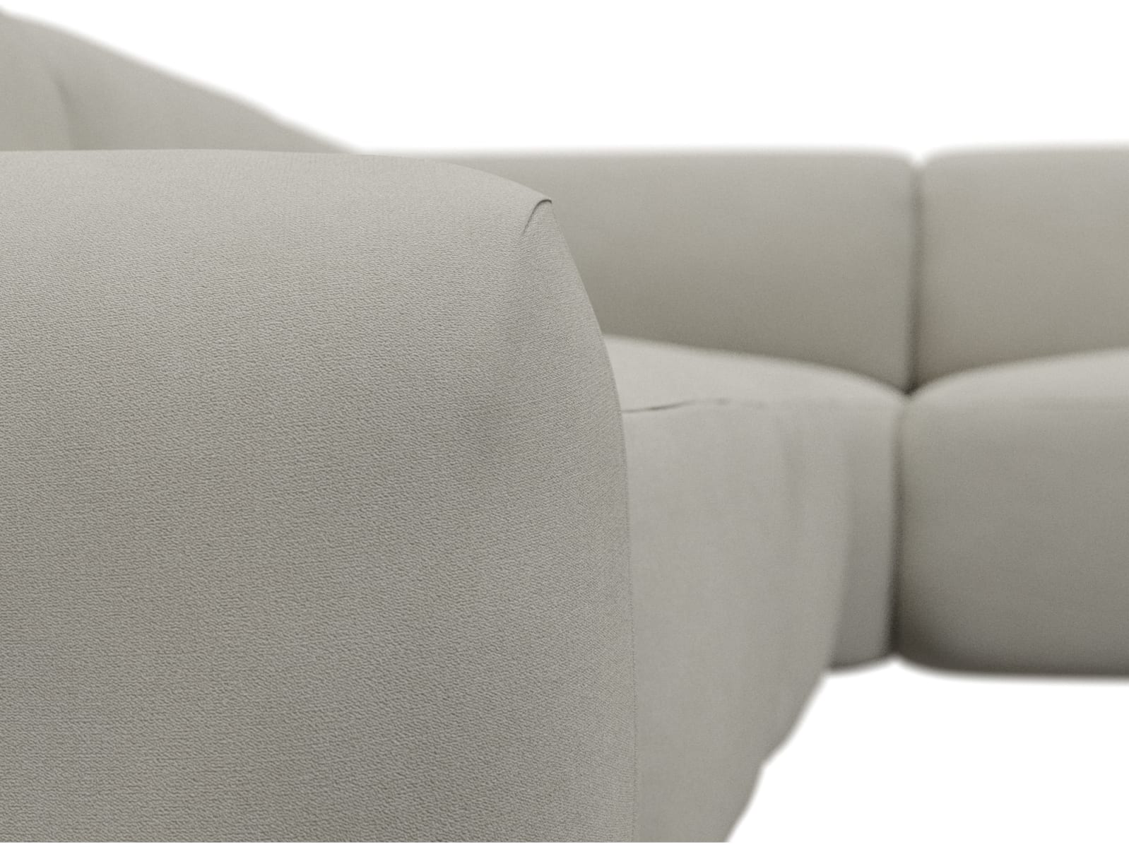 Beckett California Ivory Modular Corner Sofa - 7 Piece color California Ivory