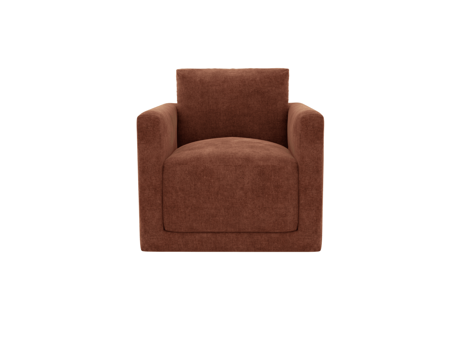 Haven Muse Rust Swivel Chair color Muse Rust
