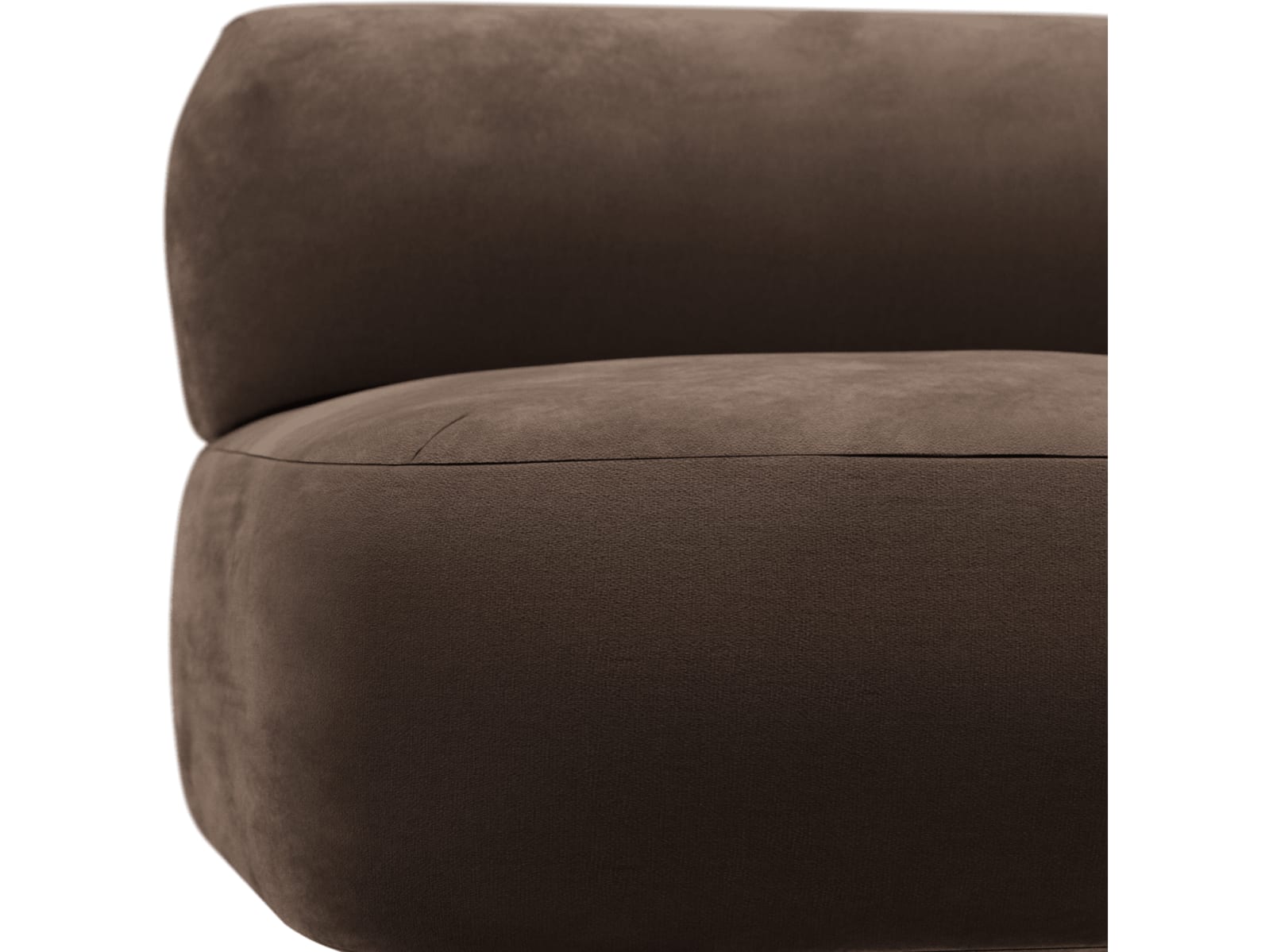 Beckett Muse Chocolate Sofa Module Armless color Muse Chocolate