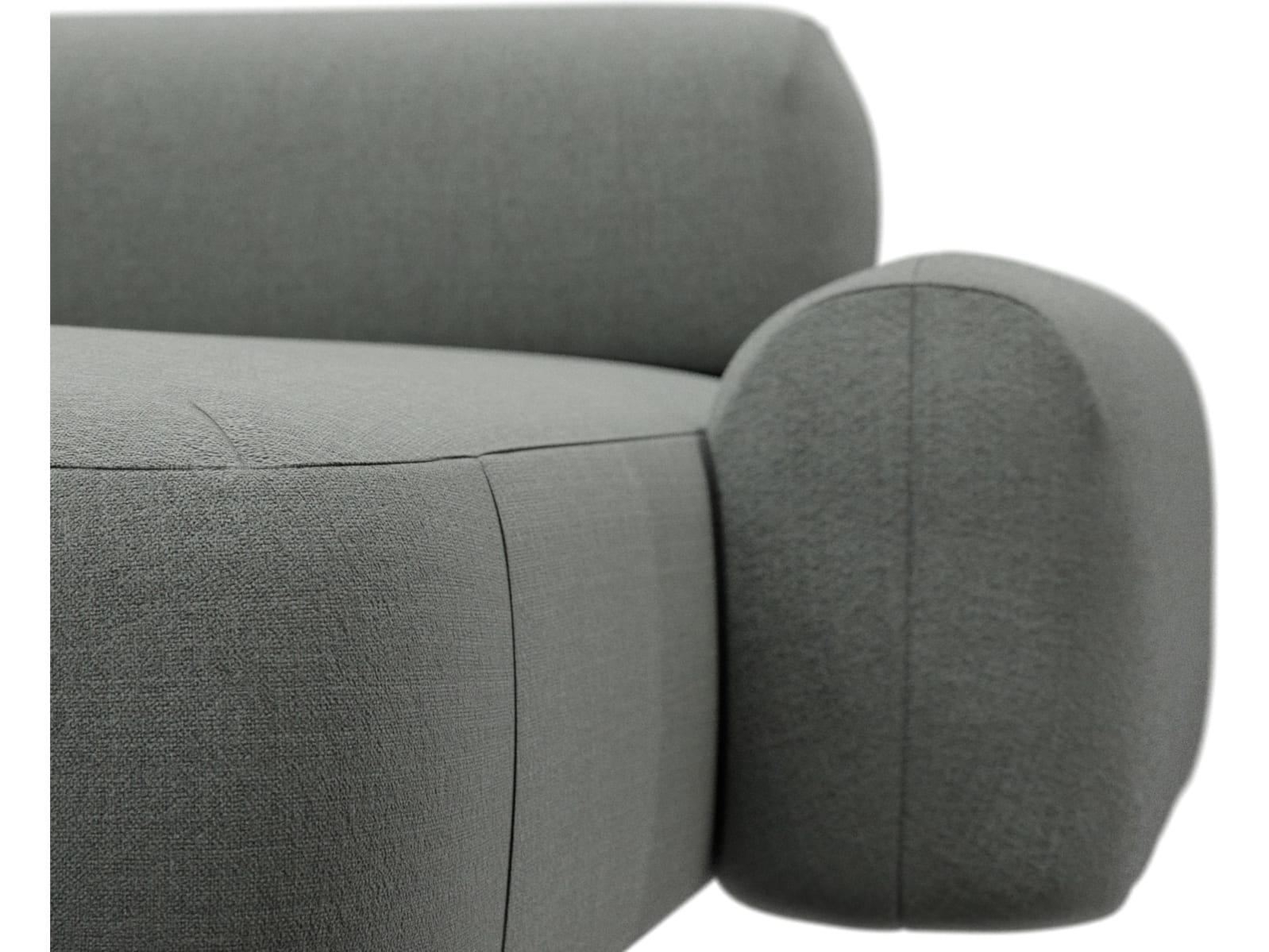 Beckett Tribute Storm Chaise Sofa - 3 Seater color Tribute Storm