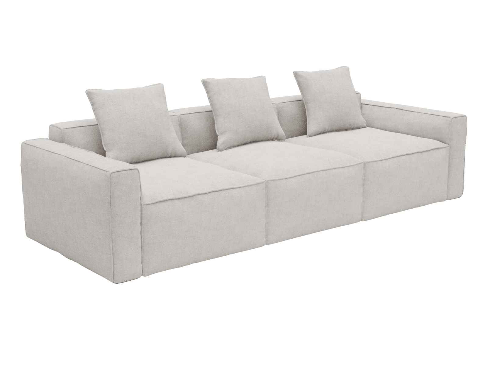 Riley Apt Avon Mineral Sofa - 3 Seater color Avon Mineral