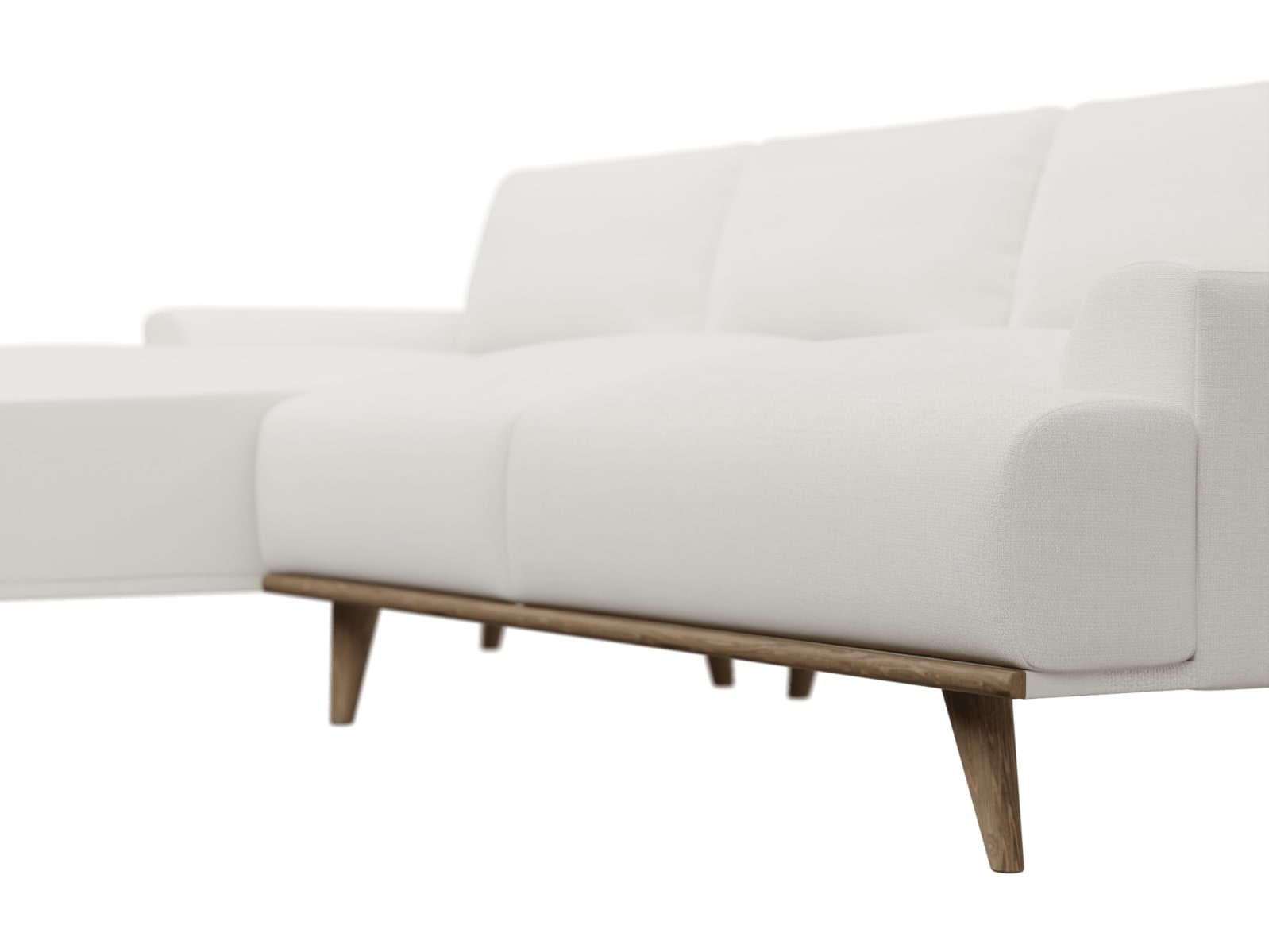 Dane Tribute Ice Chaise Sofa - 3 Seater color Tribute Ice