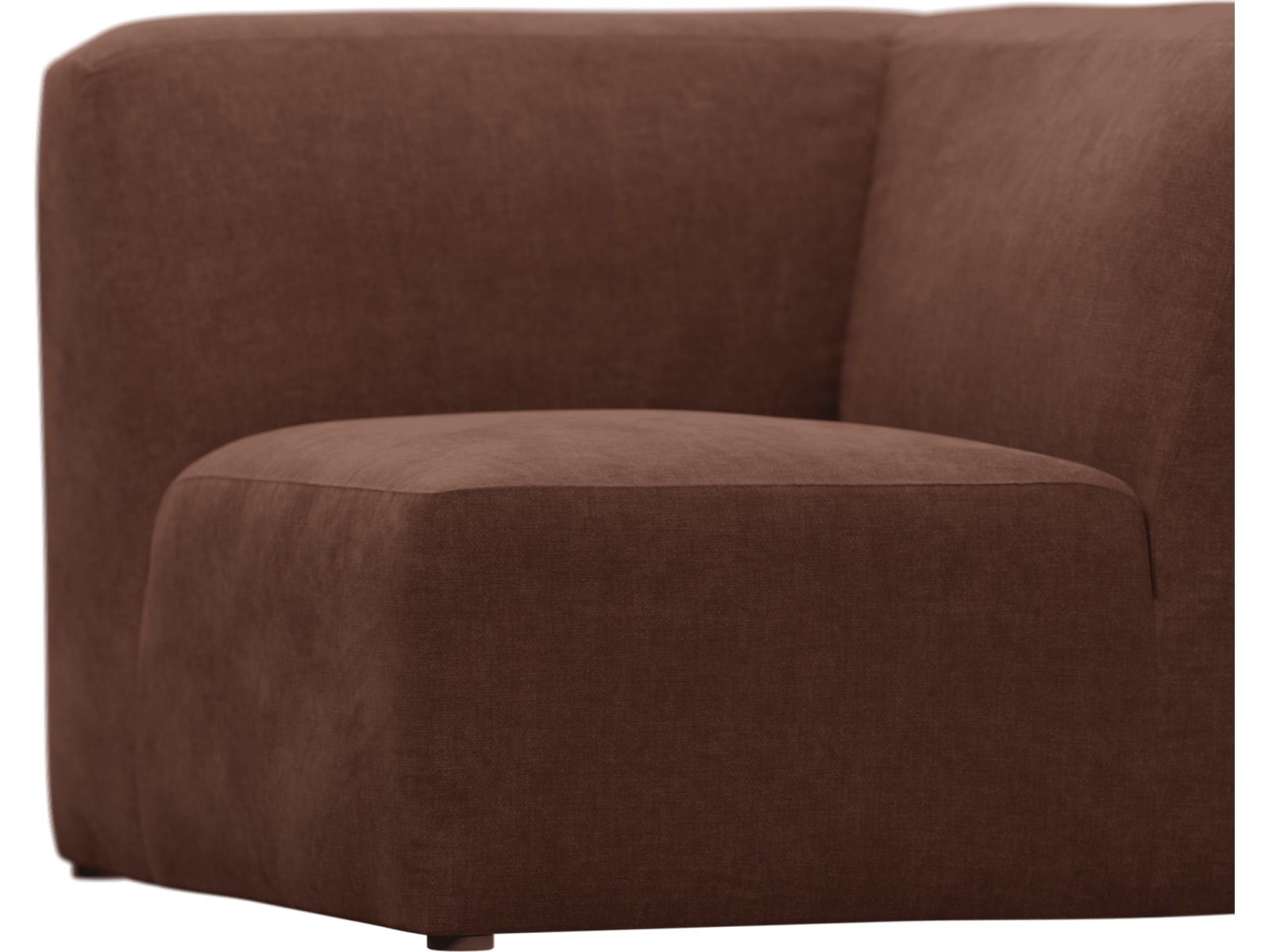 Copenhagen Muse Rust Square Corner Chair Sofa Module color Muse Rust