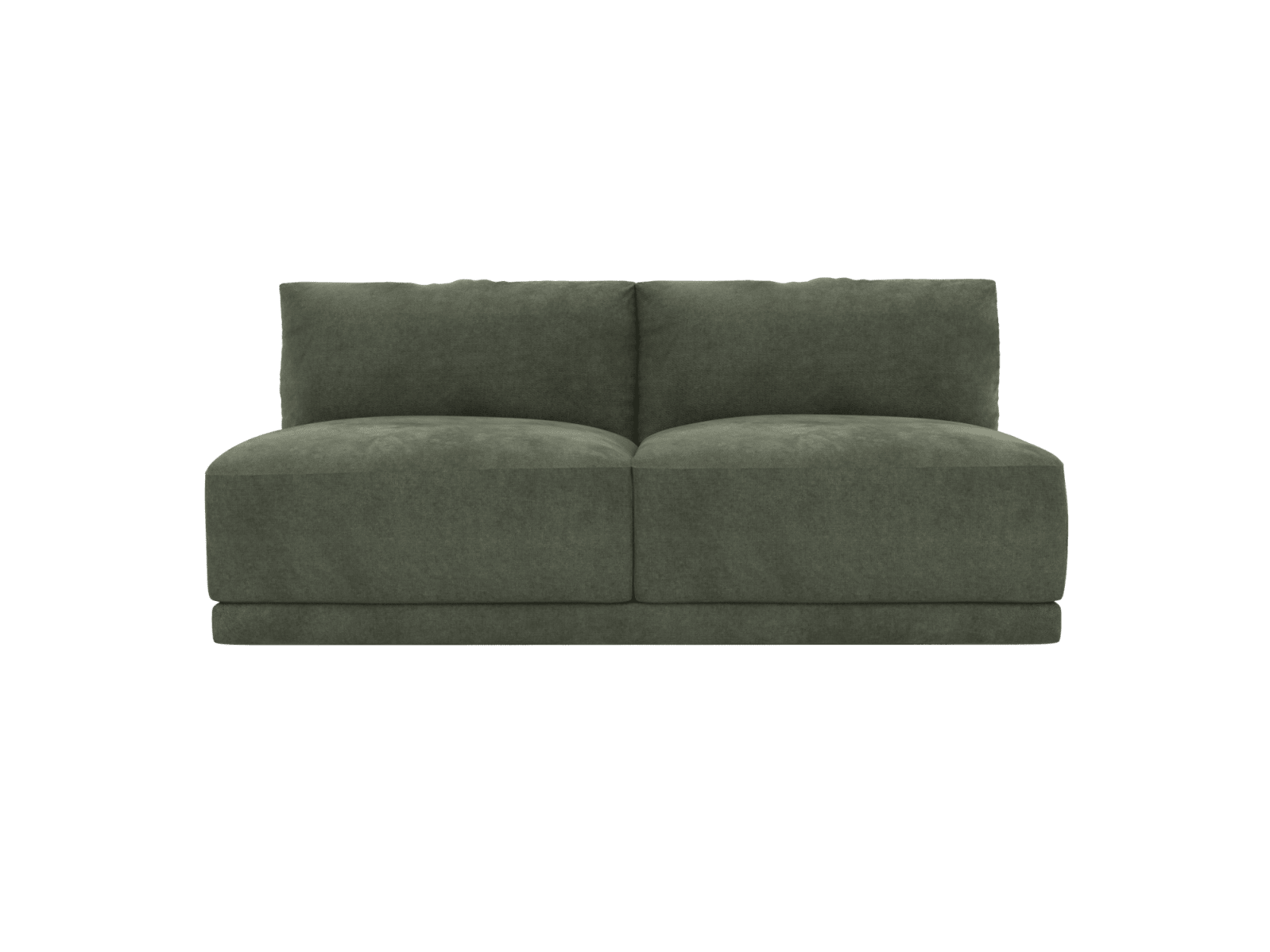 Haven Muse Forest 2 Seater Armless Sofa Module color Muse Forest