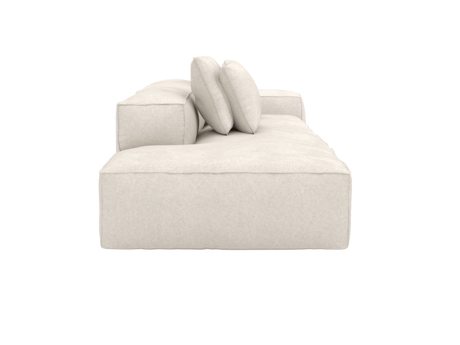 Riley Tribute Ice 3 Seater Terminal Left Modular Sofa color Tribute Ice