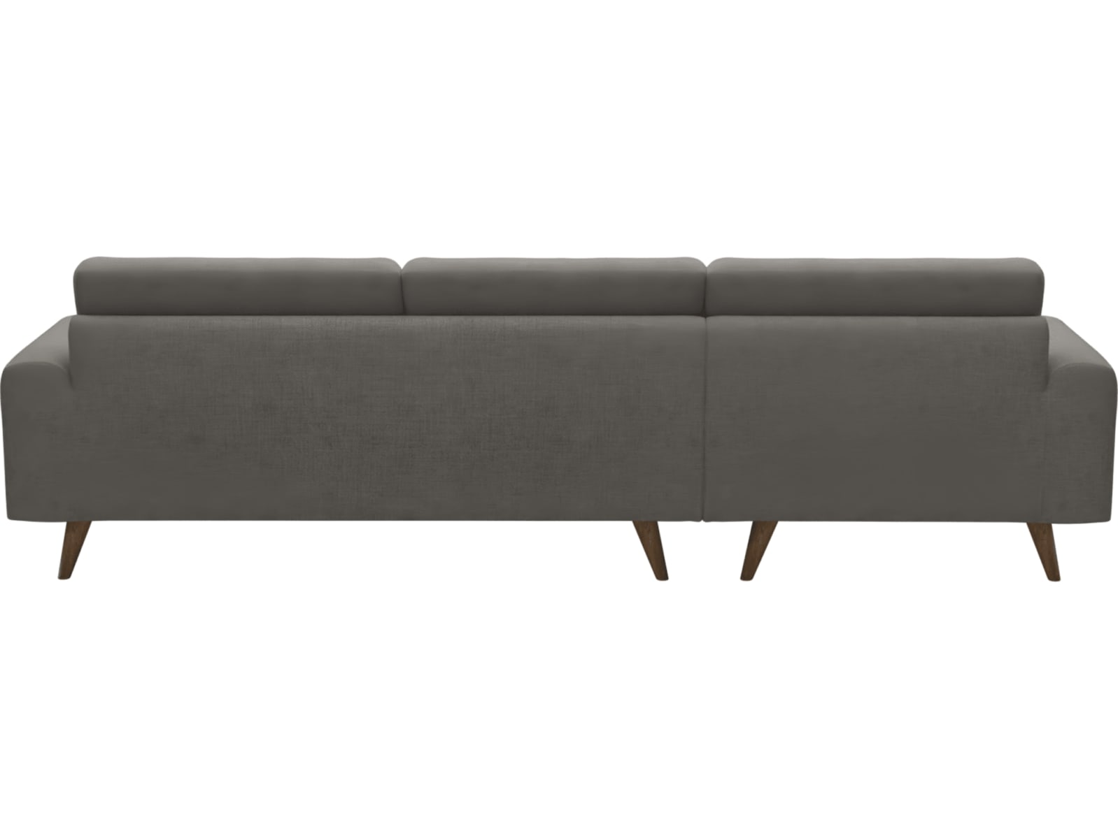 Dane Isla Soft Grey Chaise Sofa - 3 Seater color Isla Soft Grey