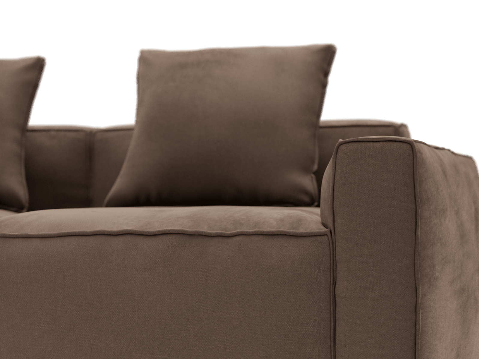 Riley Apt Muse Chocolate Sofa - 5 Seater LAF Terminal color Muse Chocolate