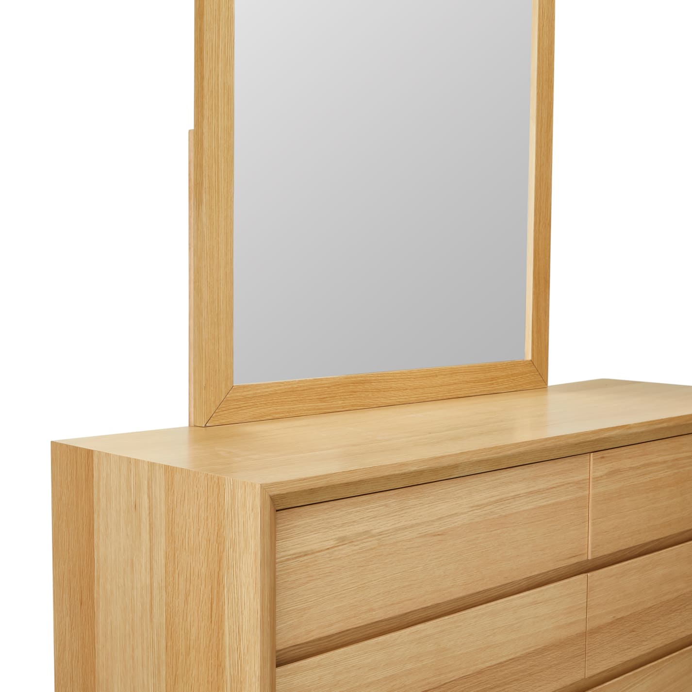 Morgan Dresser With Mirror Oak color Natural