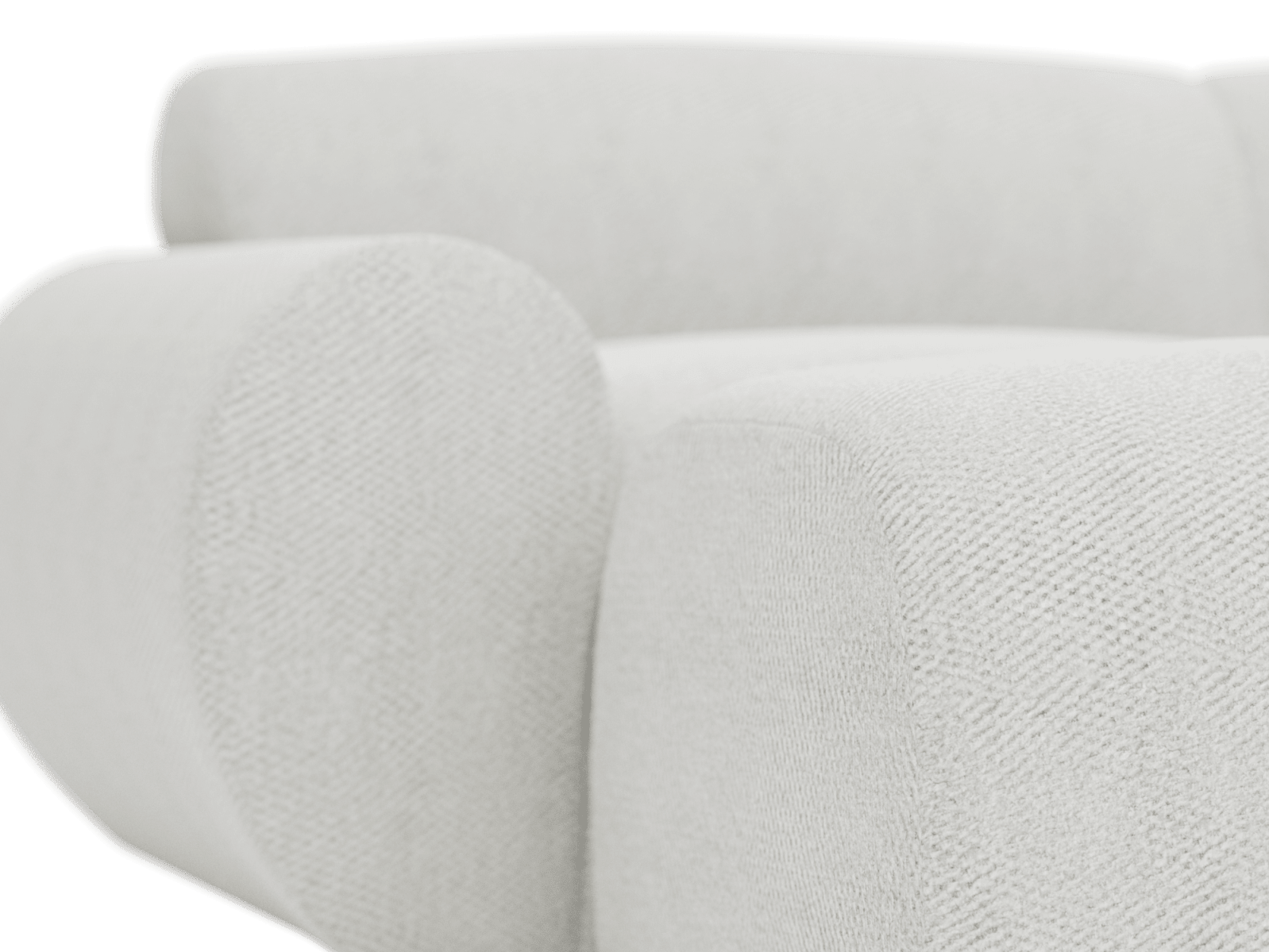 Malmo Kent Bisque Sofa with Ottoman - 4 Piece color Kent Bisque
