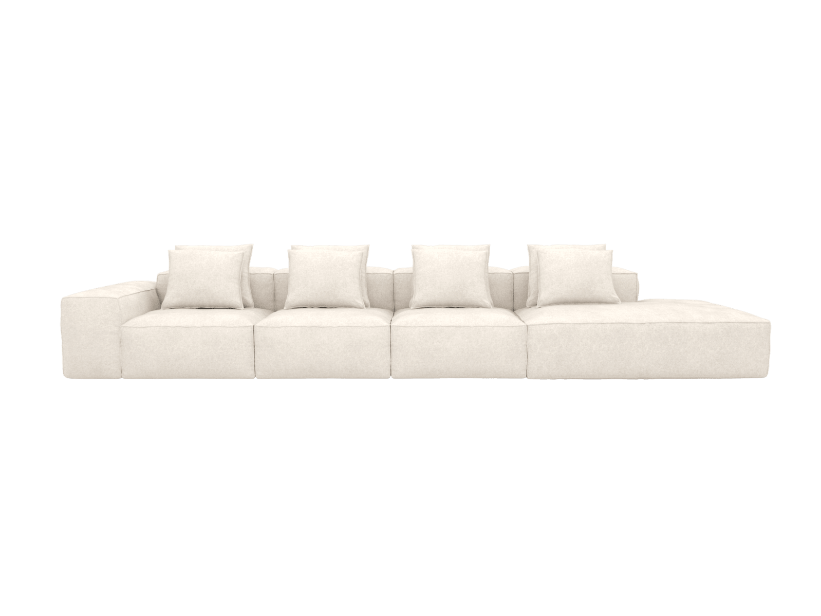 Riley Tribute Ice 5 Seater Terminal Right Modular Sofa color Tribute Ice