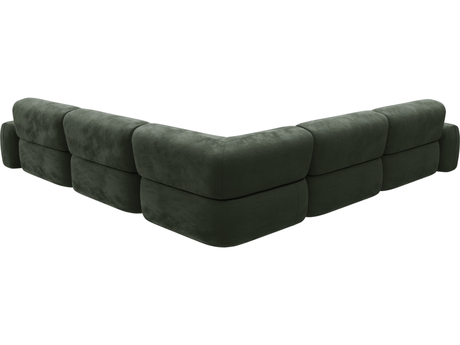 Beckett Muse Forest Modular Corner Sofa - 7 Piece color Muse Forest
