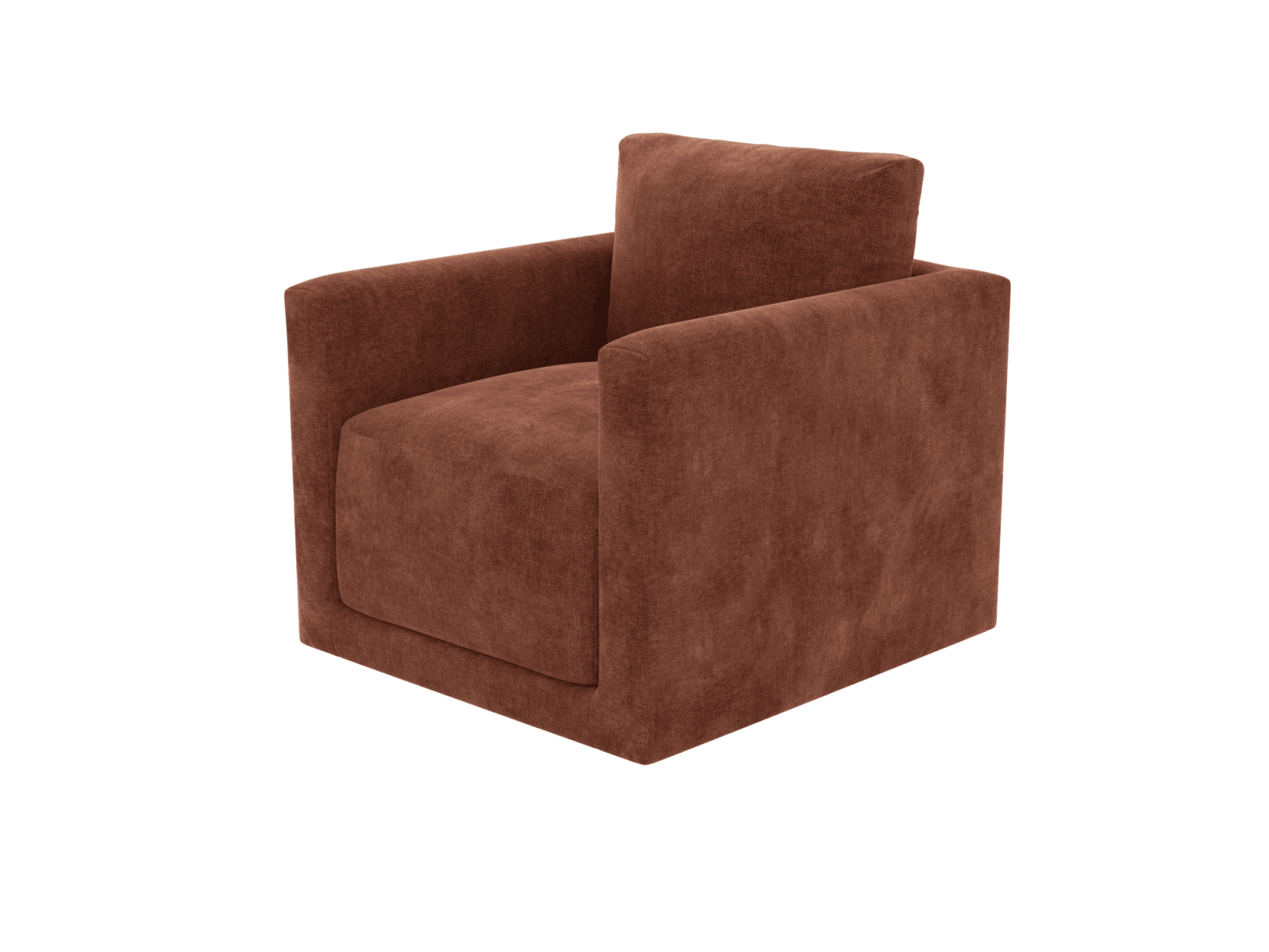 Haven Muse Rust Swivel Chair color Muse Rust