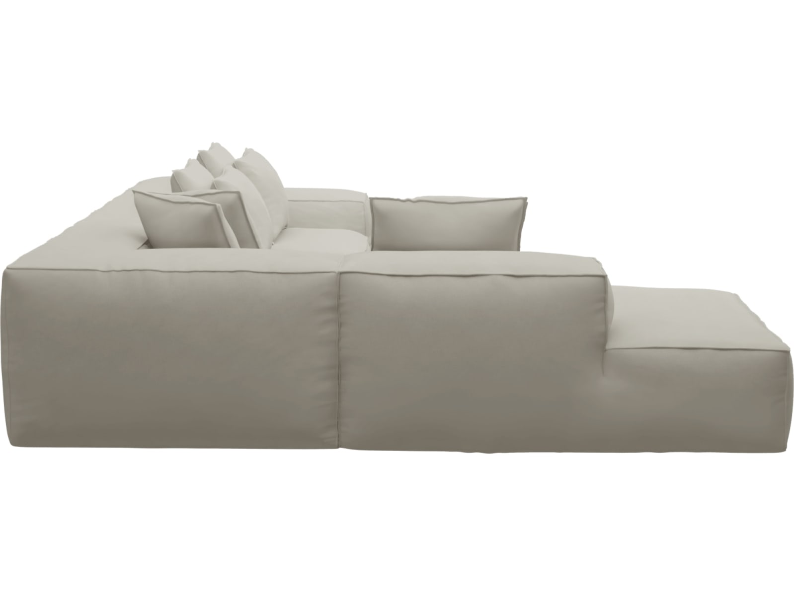 Riley California Ivory Modular Sofa - Arm, 2x Armless, Corner, Left Terminal color California Ivory