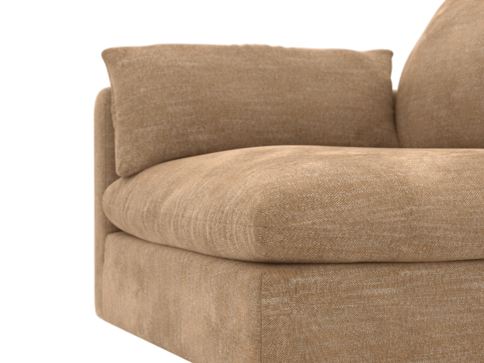 Willow Avon Honey 1 Seat Left Arm Facing Sofa Module color Avon Honey