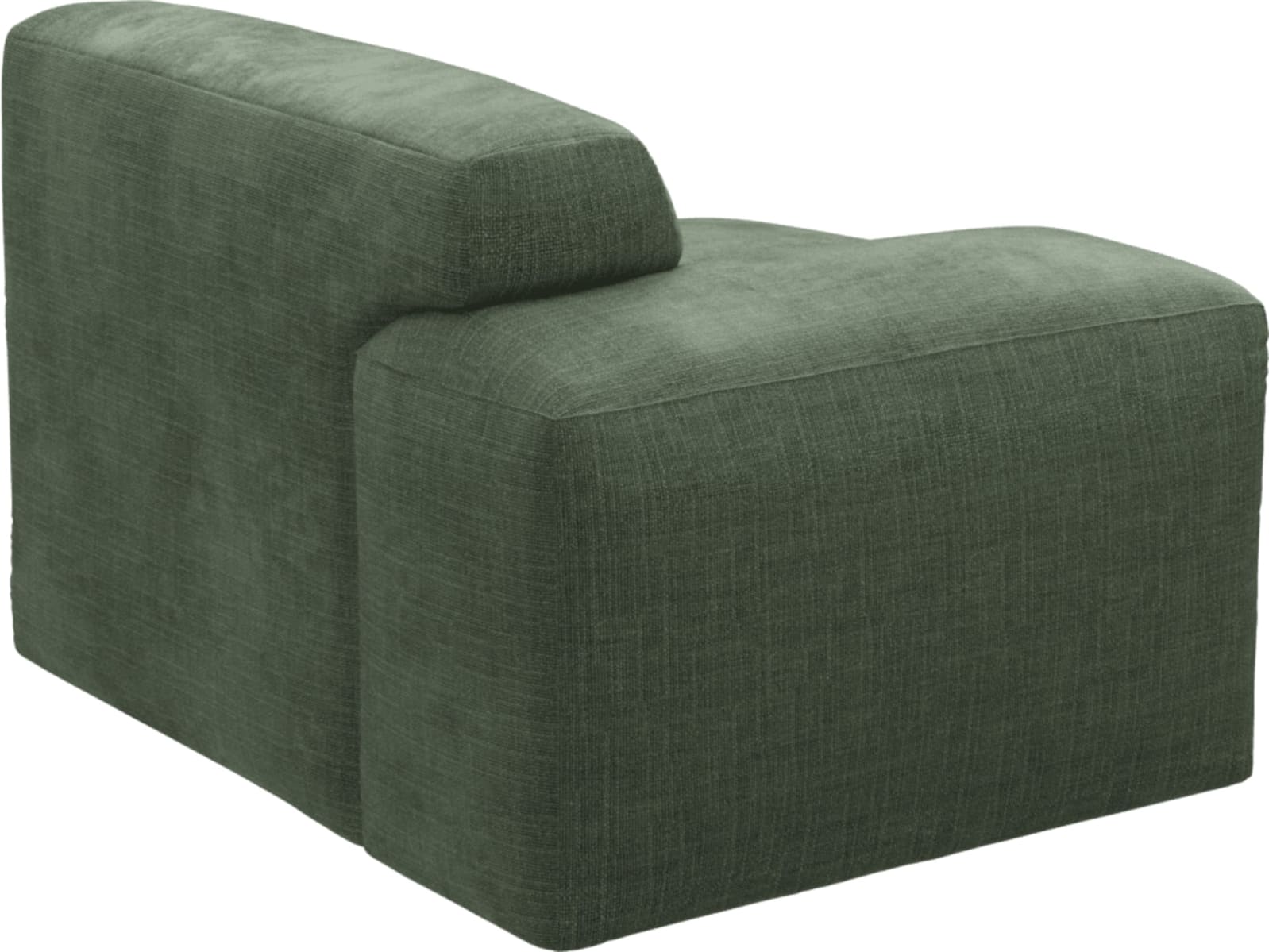 Copenhagen Tribute Dark Jade Left Arm Facing Sofa Module color Tribute Dark Jade